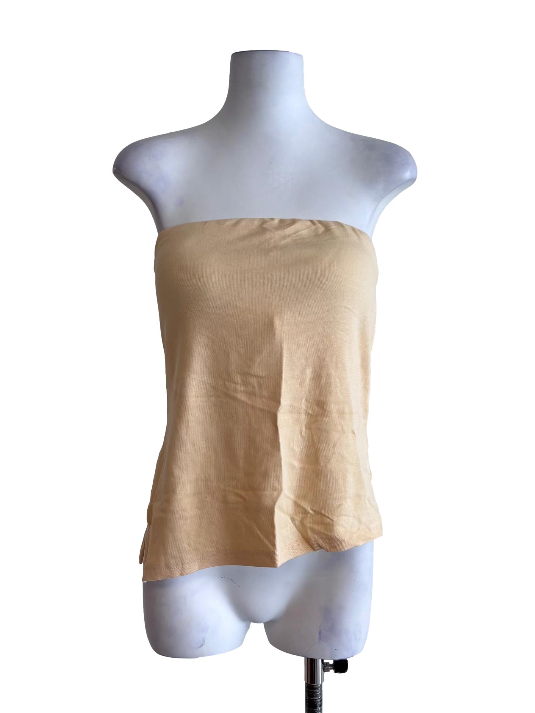 Yellow Ronni Asymmetrical Padded Tube Top