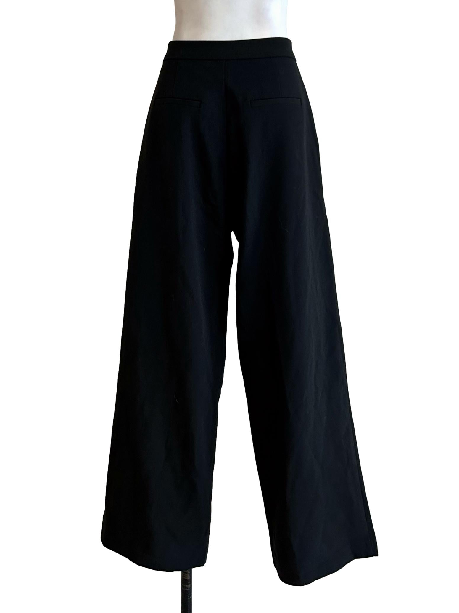 Pitch Black Straight Cut Pants