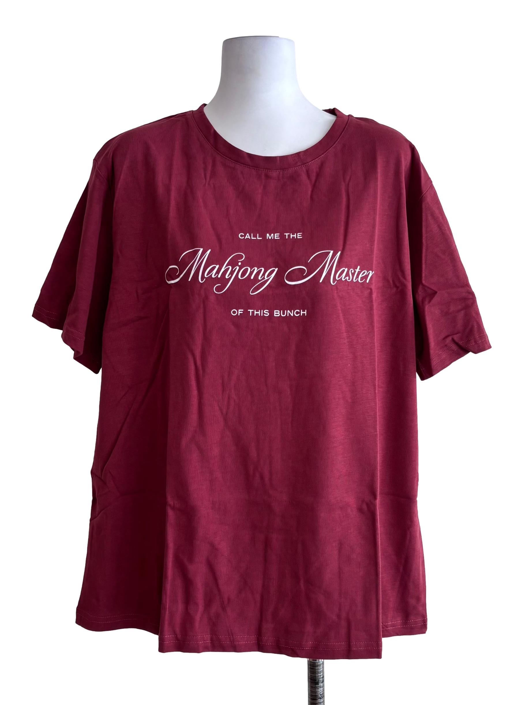 Red Personali-Tees - Mahjong Master