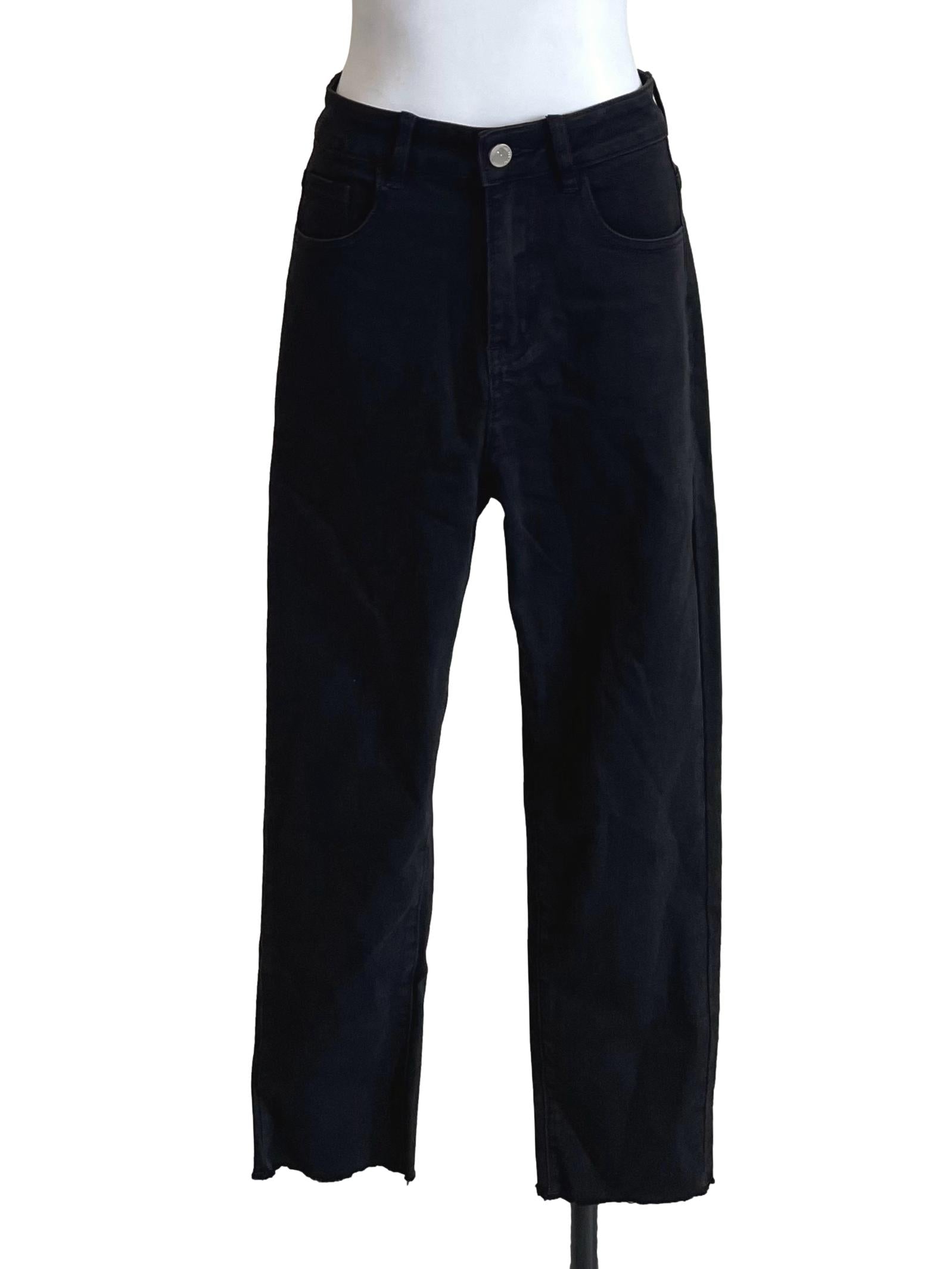 Black Distressed Fit Jeans