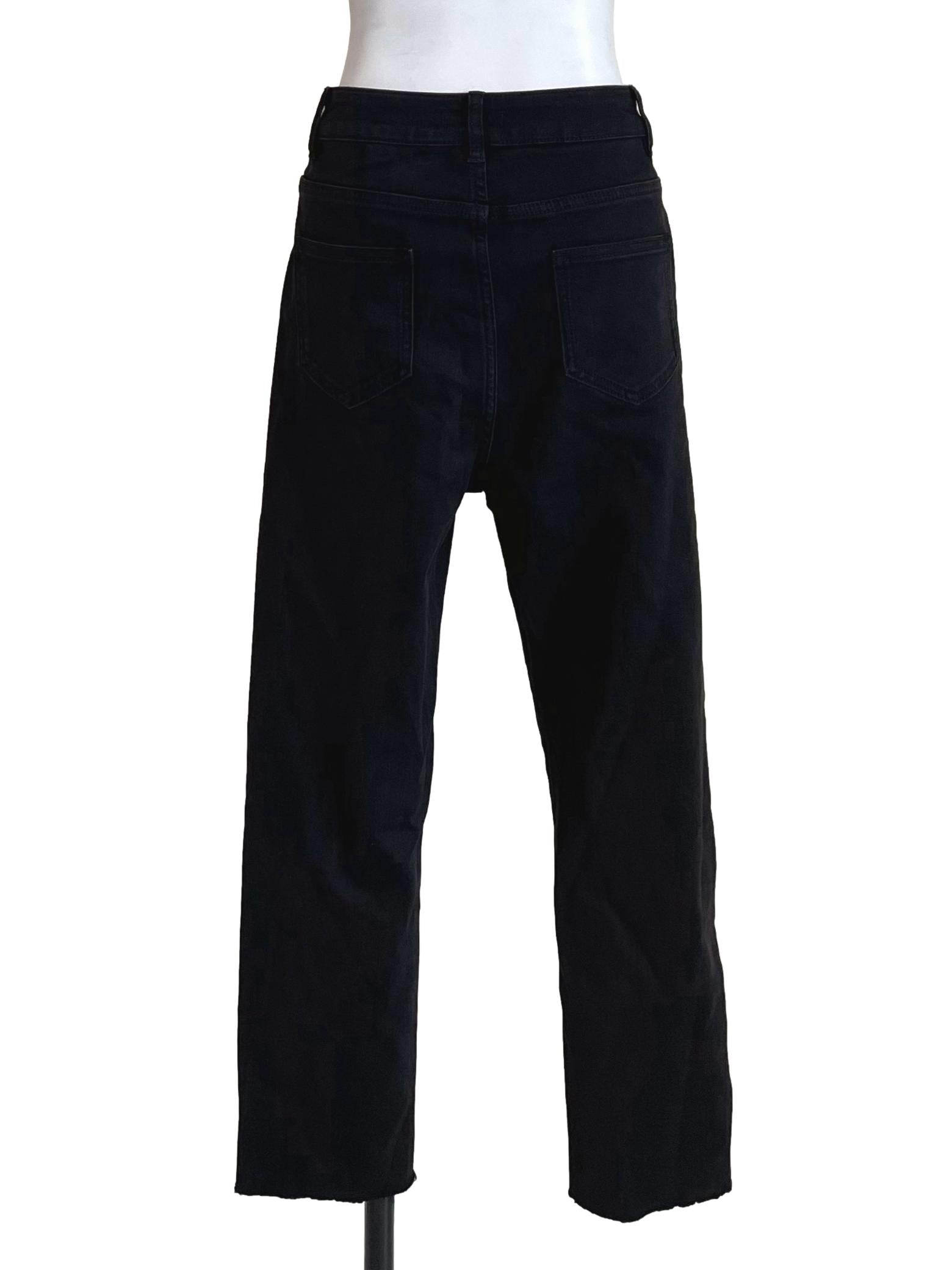 Black Distressed Fit Jeans