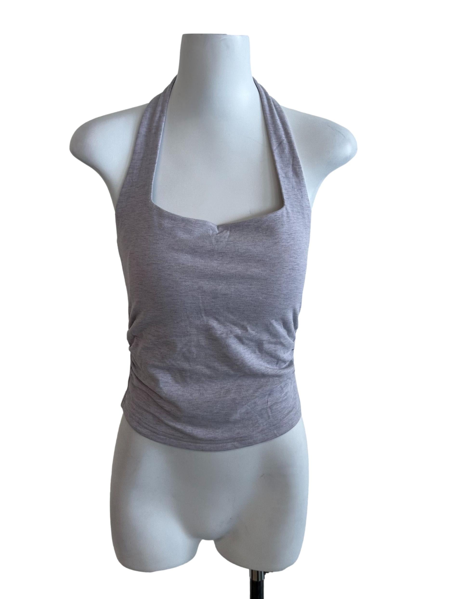 Pale Purple Halter Fitted Top