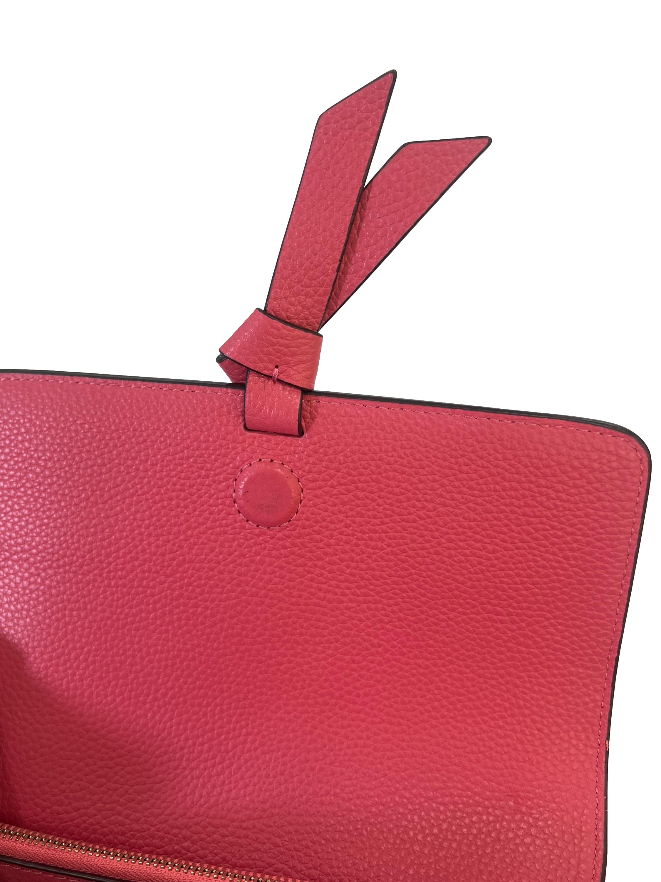 Pink Medium Knott Saddle Bag