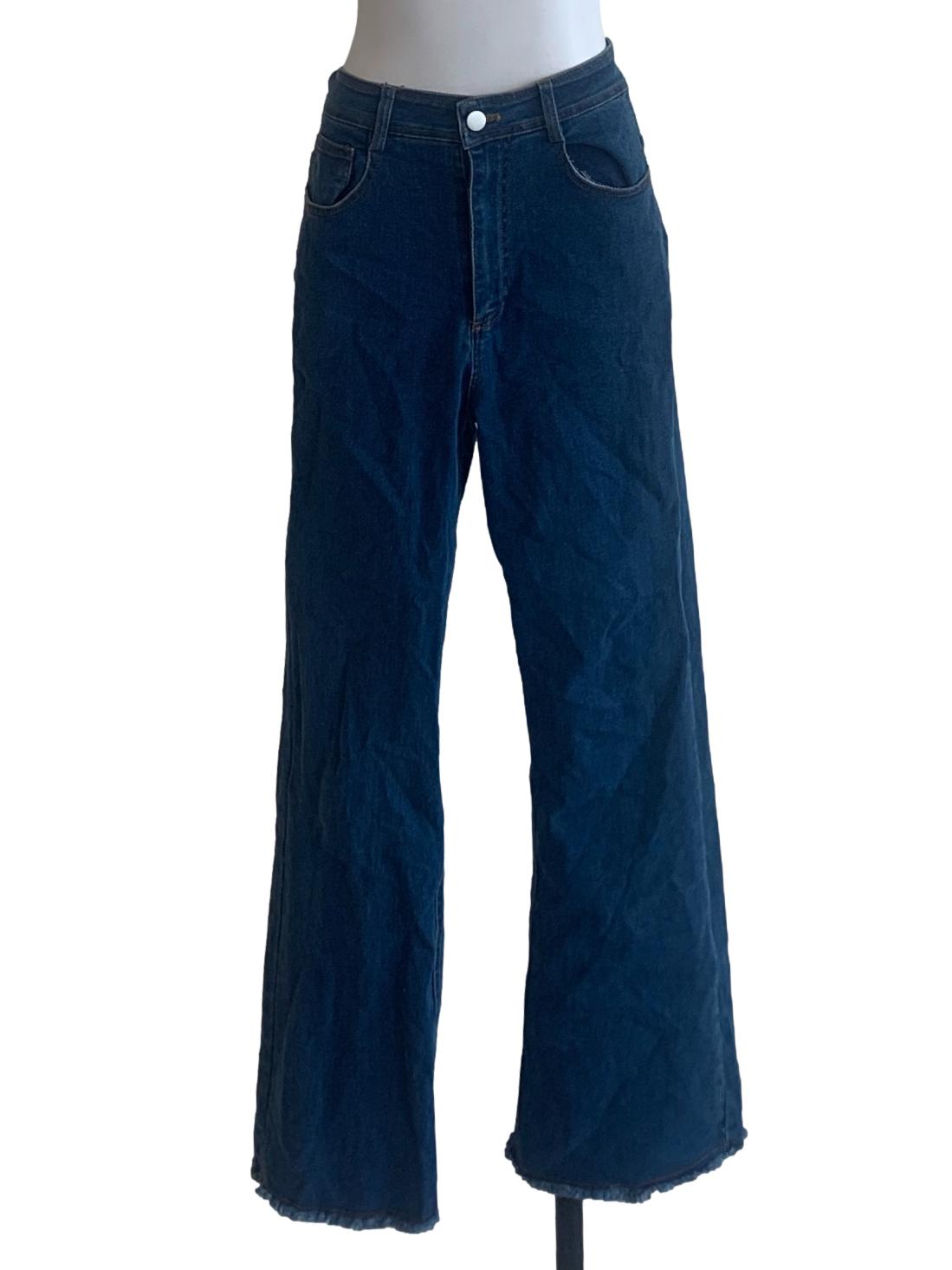 Denim Blue Flare Cut Jeans