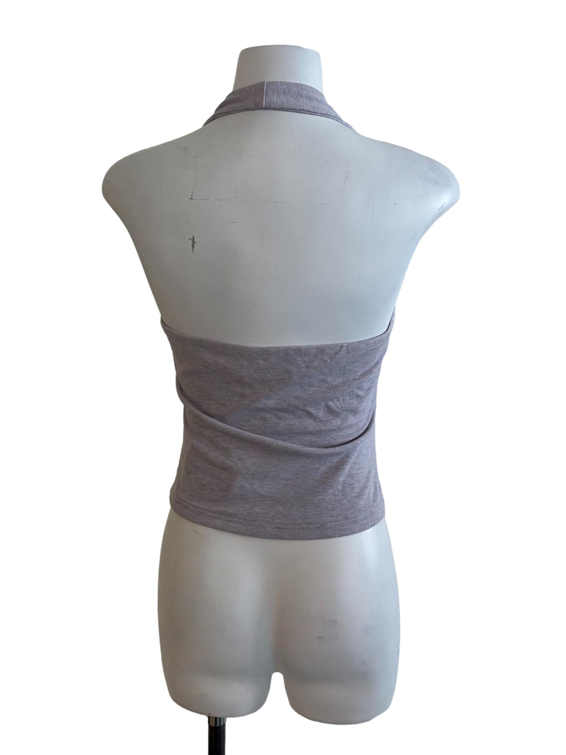 Pale Purple Halter Fitted Top