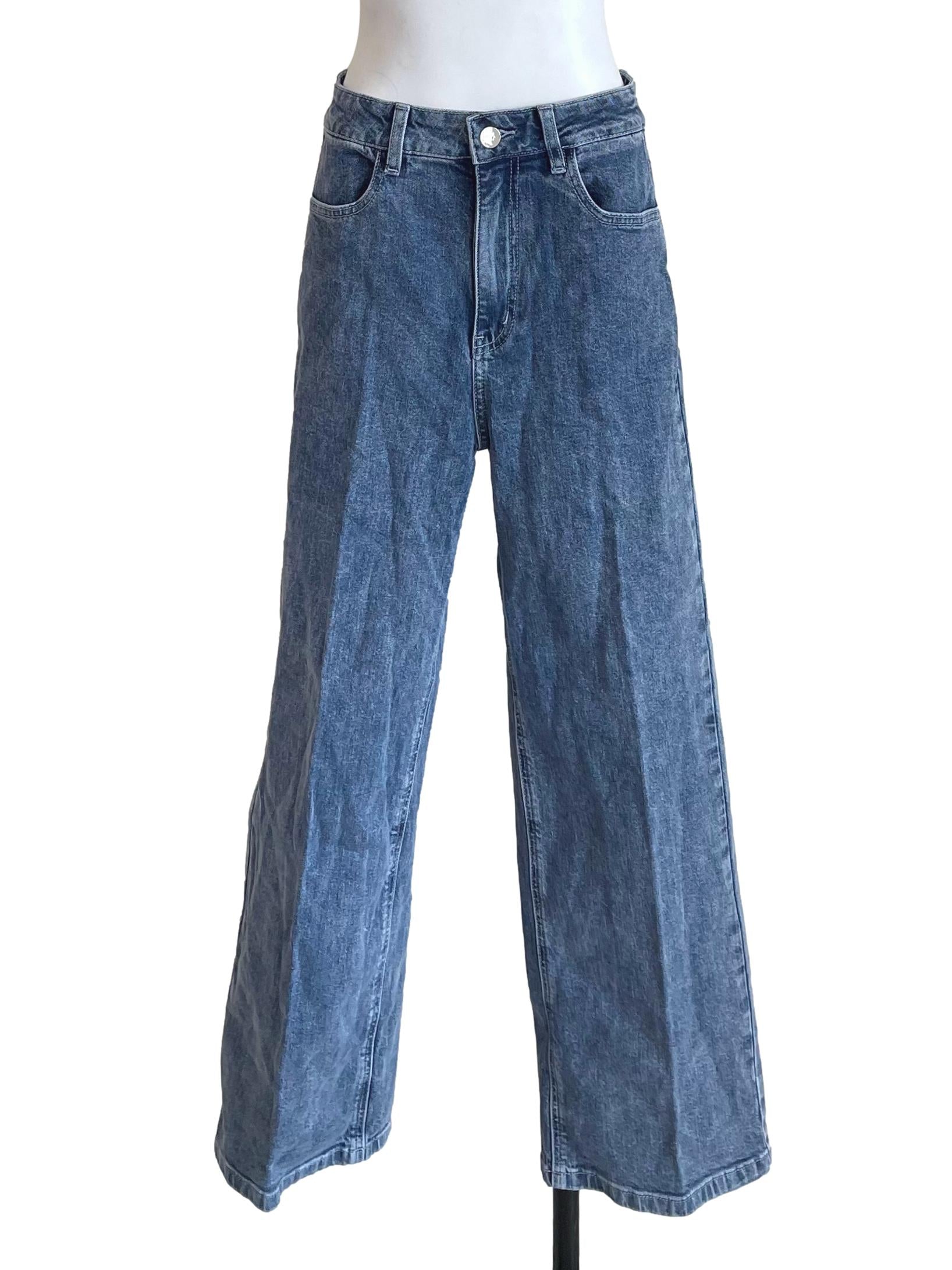 Denim Washed Baggy Jeans