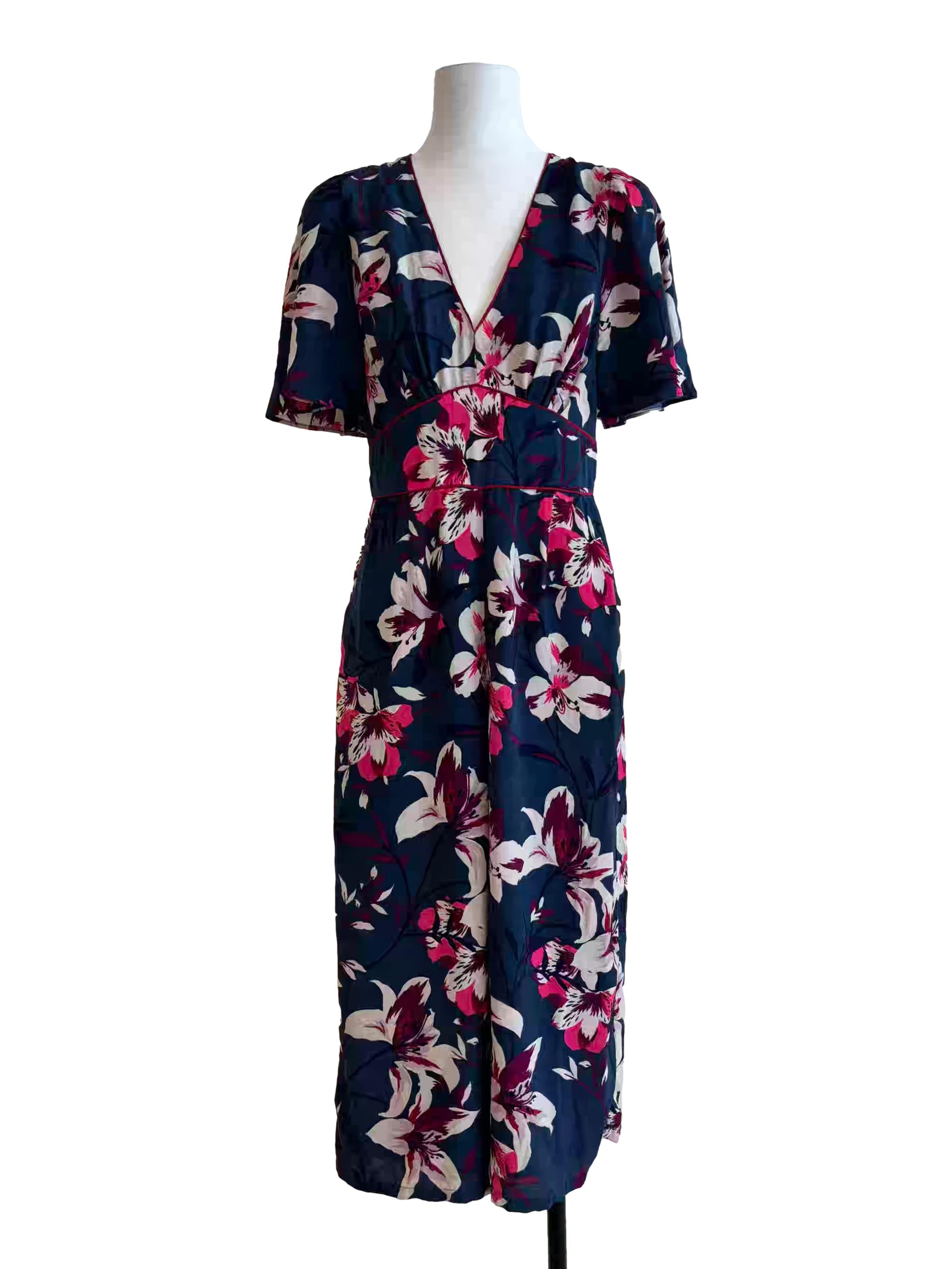 Midnight Blue Floral Jumpsuit