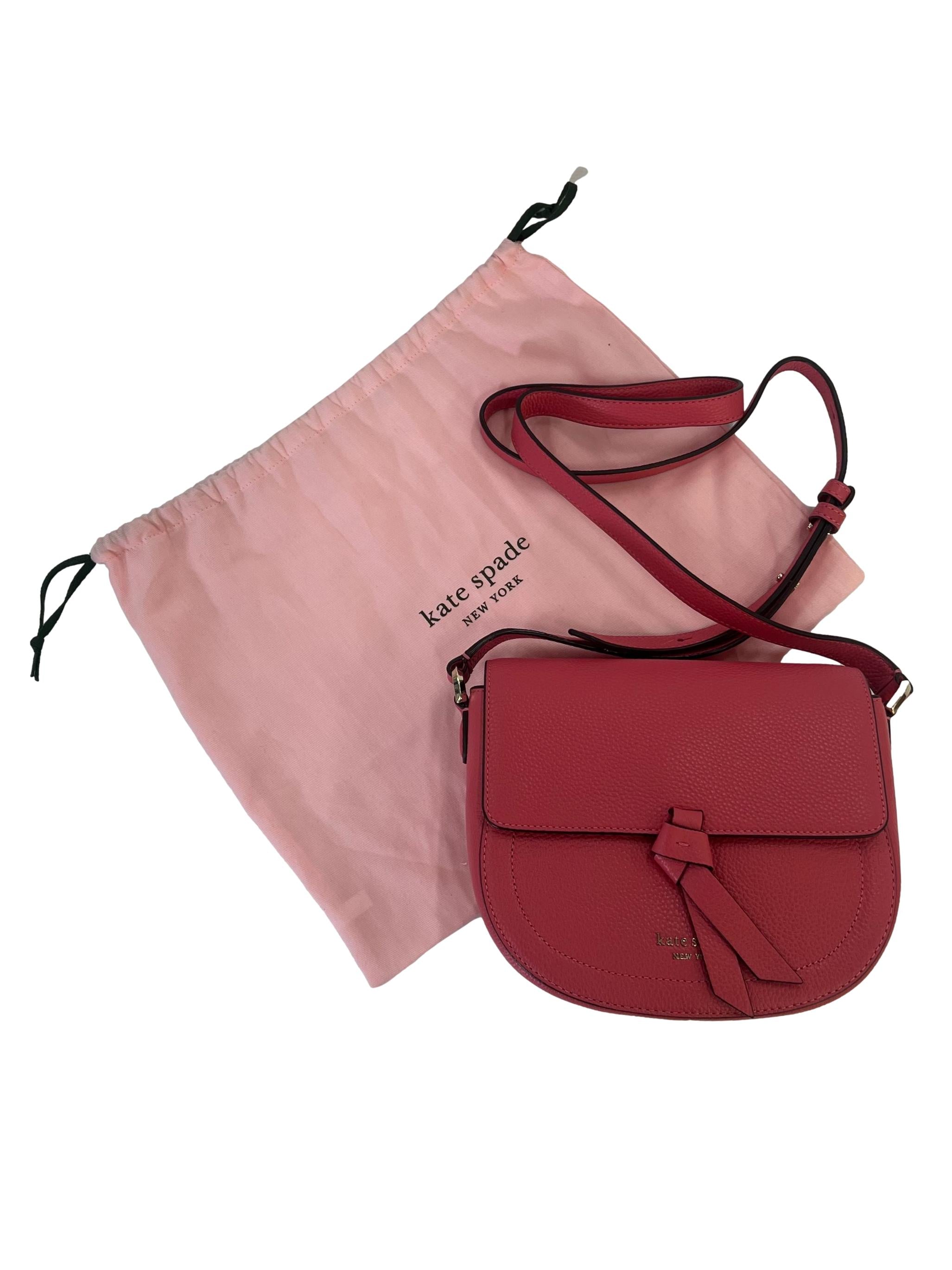 Pink Medium Knott Saddle Bag