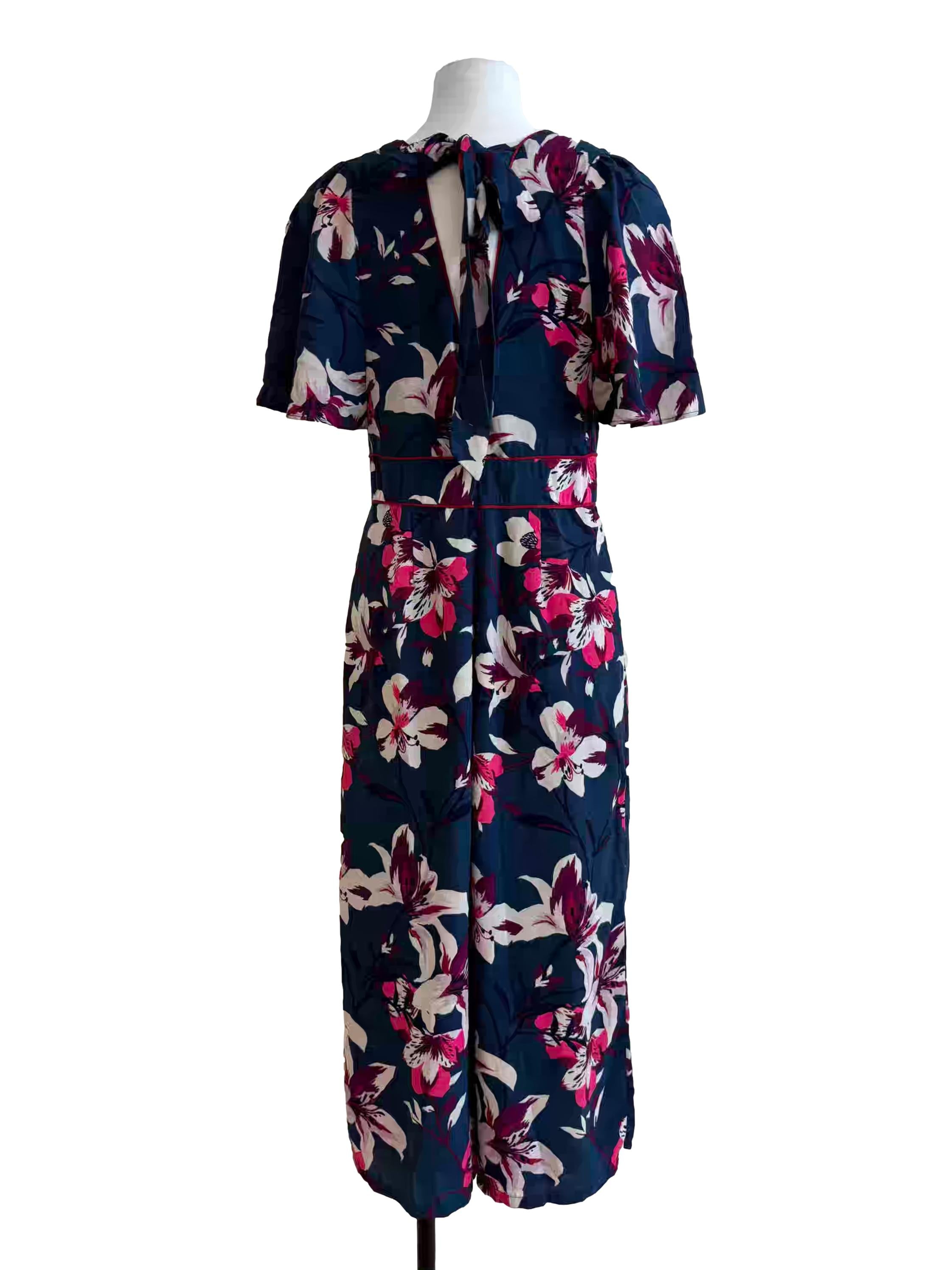 Midnight Blue Floral Jumpsuit