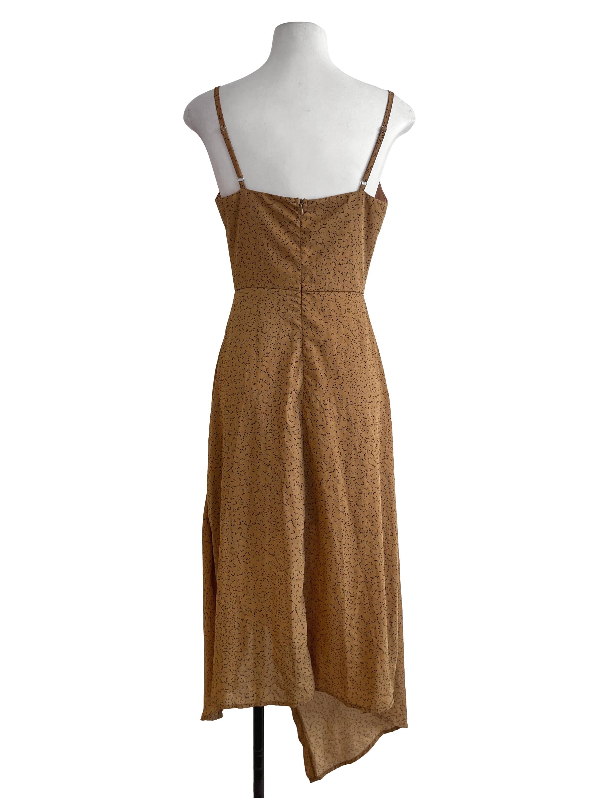 Dandelion Floral Pattern Spagathetti Strap Dress YHF