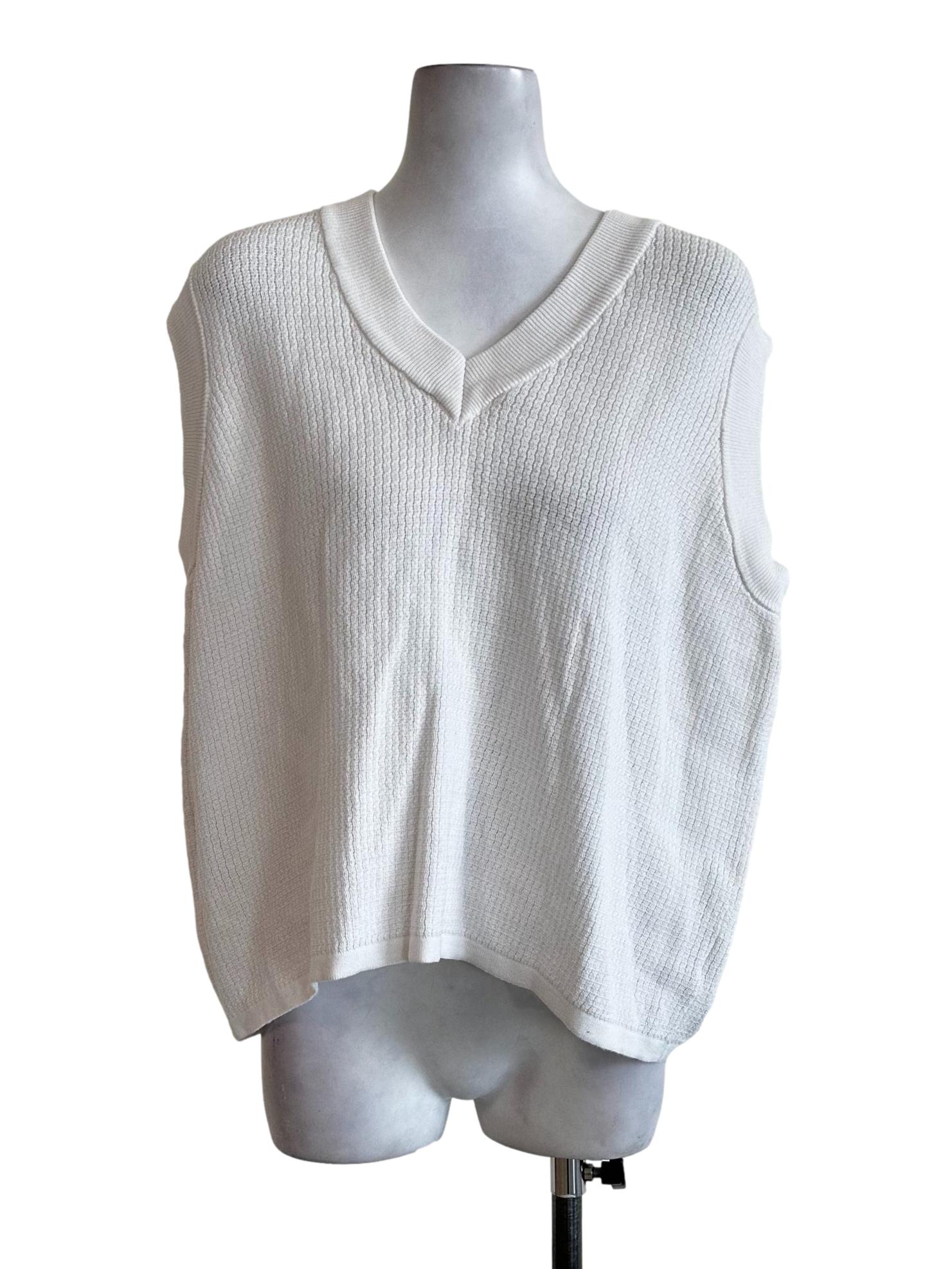 White Knitted Top