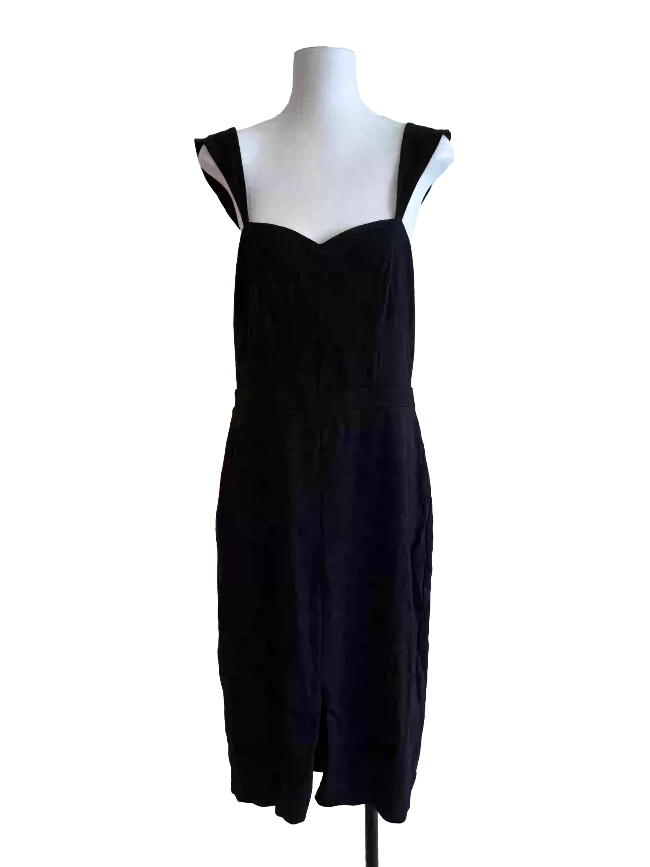 Onyx Black Sweetheart Pencil Dress