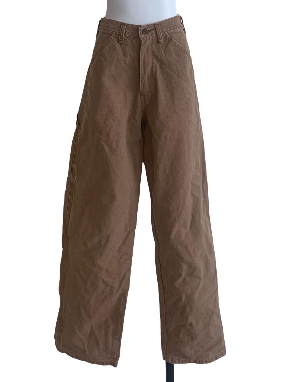 Peanut Brown Wide Leg Jeans