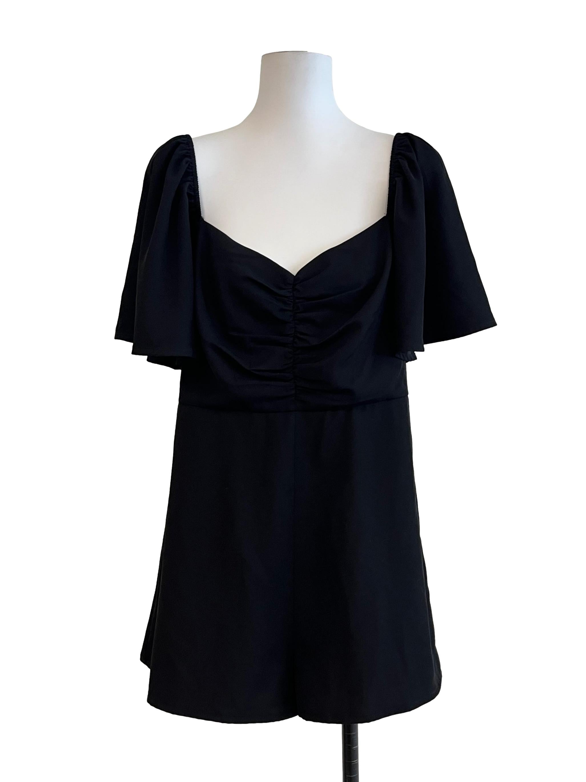 Pitch Black Mini Jumpsuit