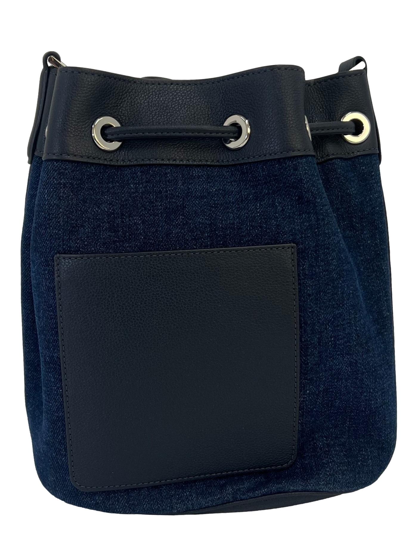 Rosie Colourblock Denim Bucket Bag