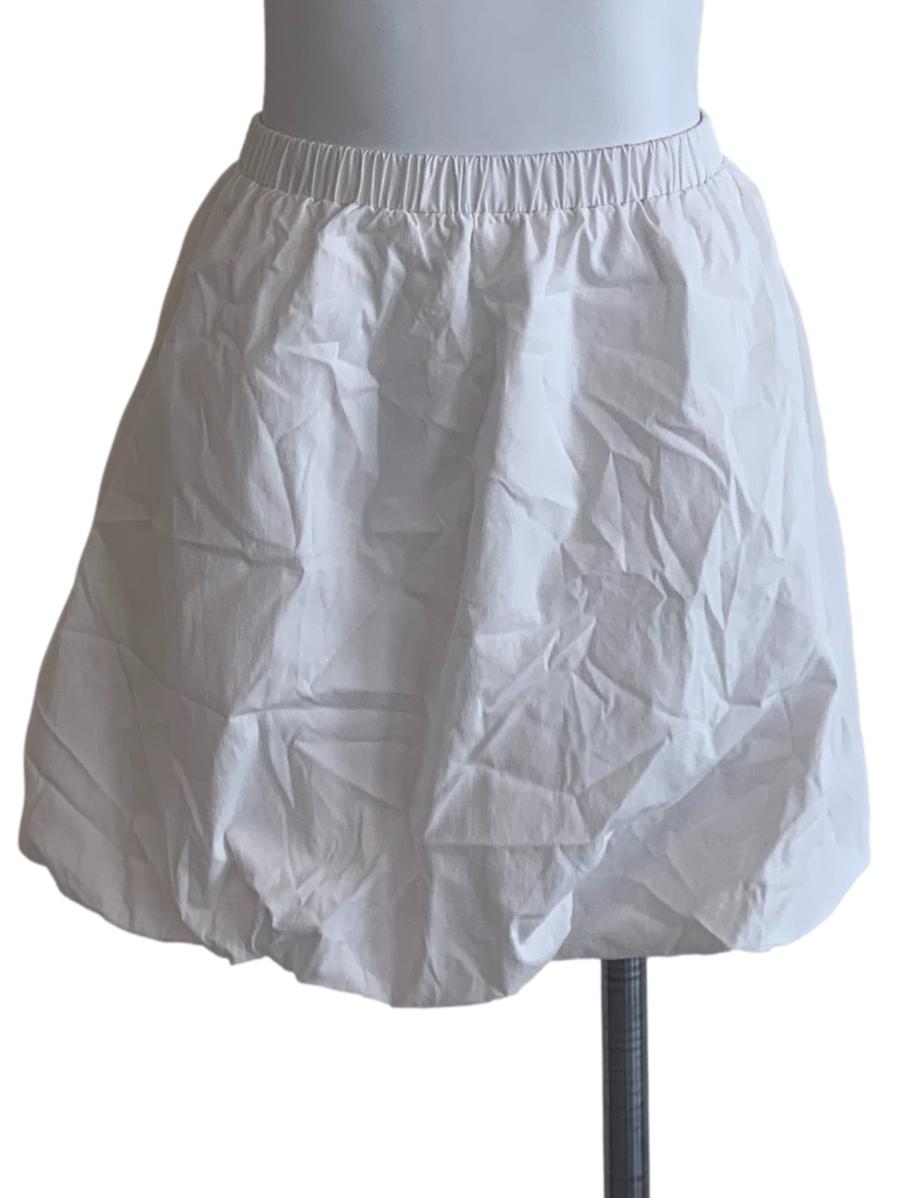 Chiffon White Bubble Skorts