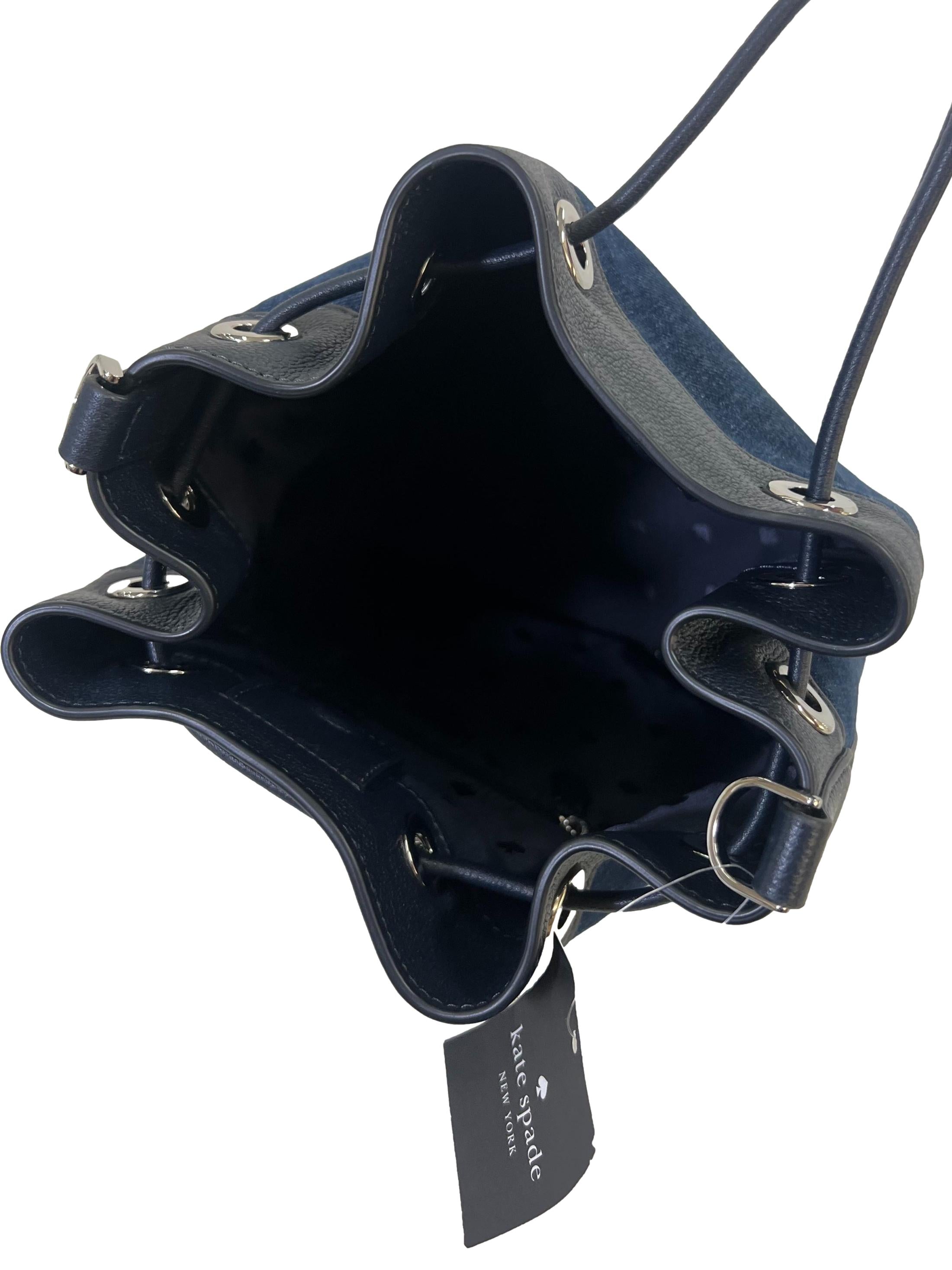 Rosie Colourblock Denim Bucket Bag