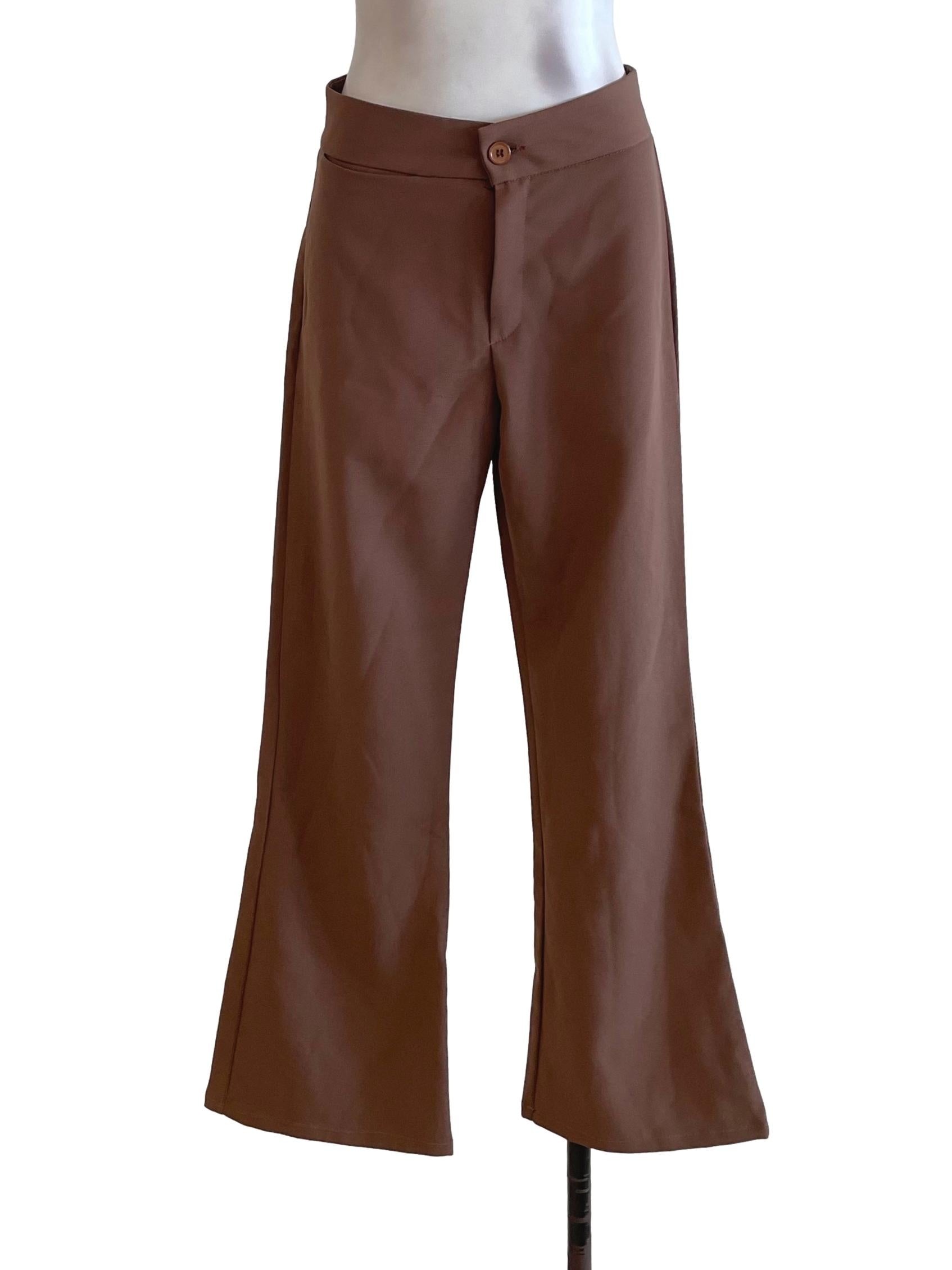 Peanut Brown Basic Trousers