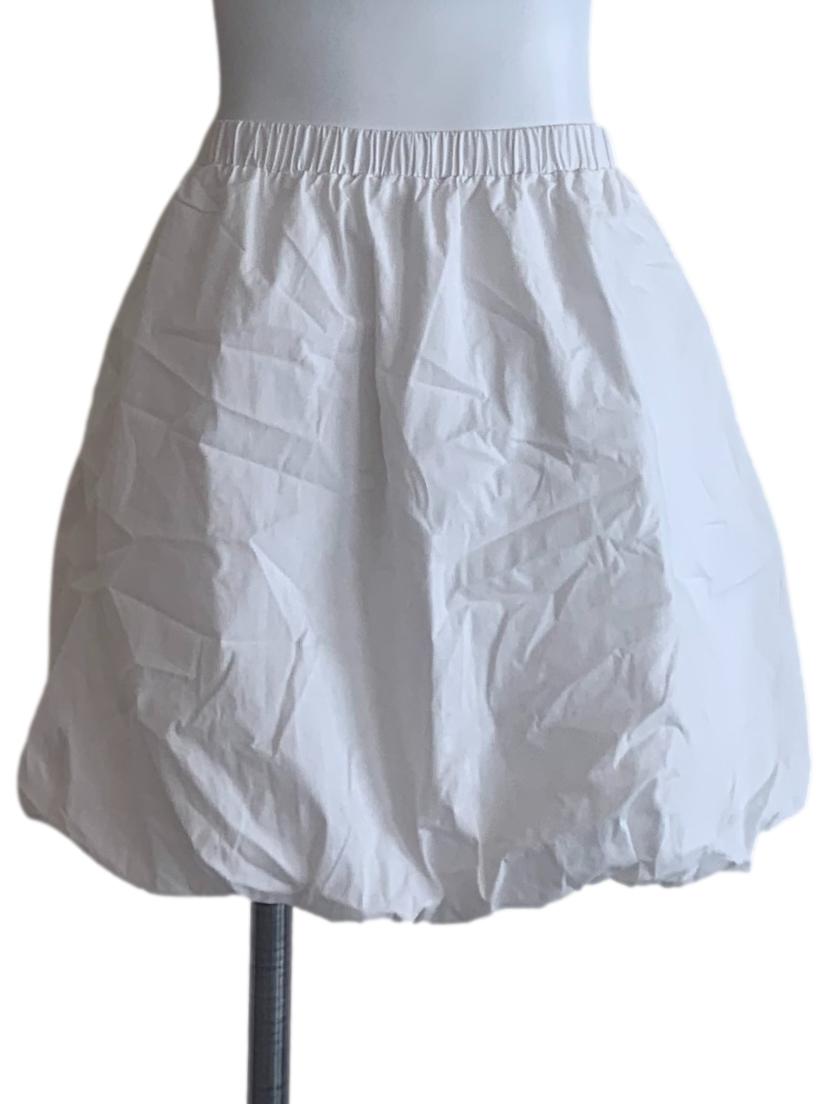 Chiffon White Bubble Skorts