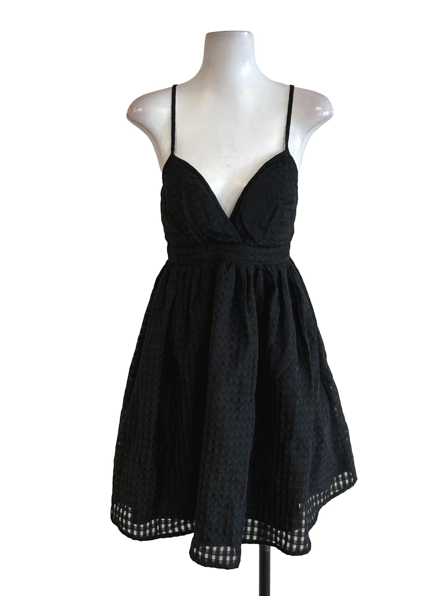 Black Textured Sundress