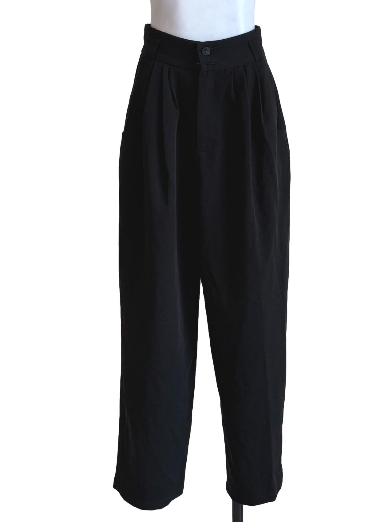 Black Pleated Dress Pants
