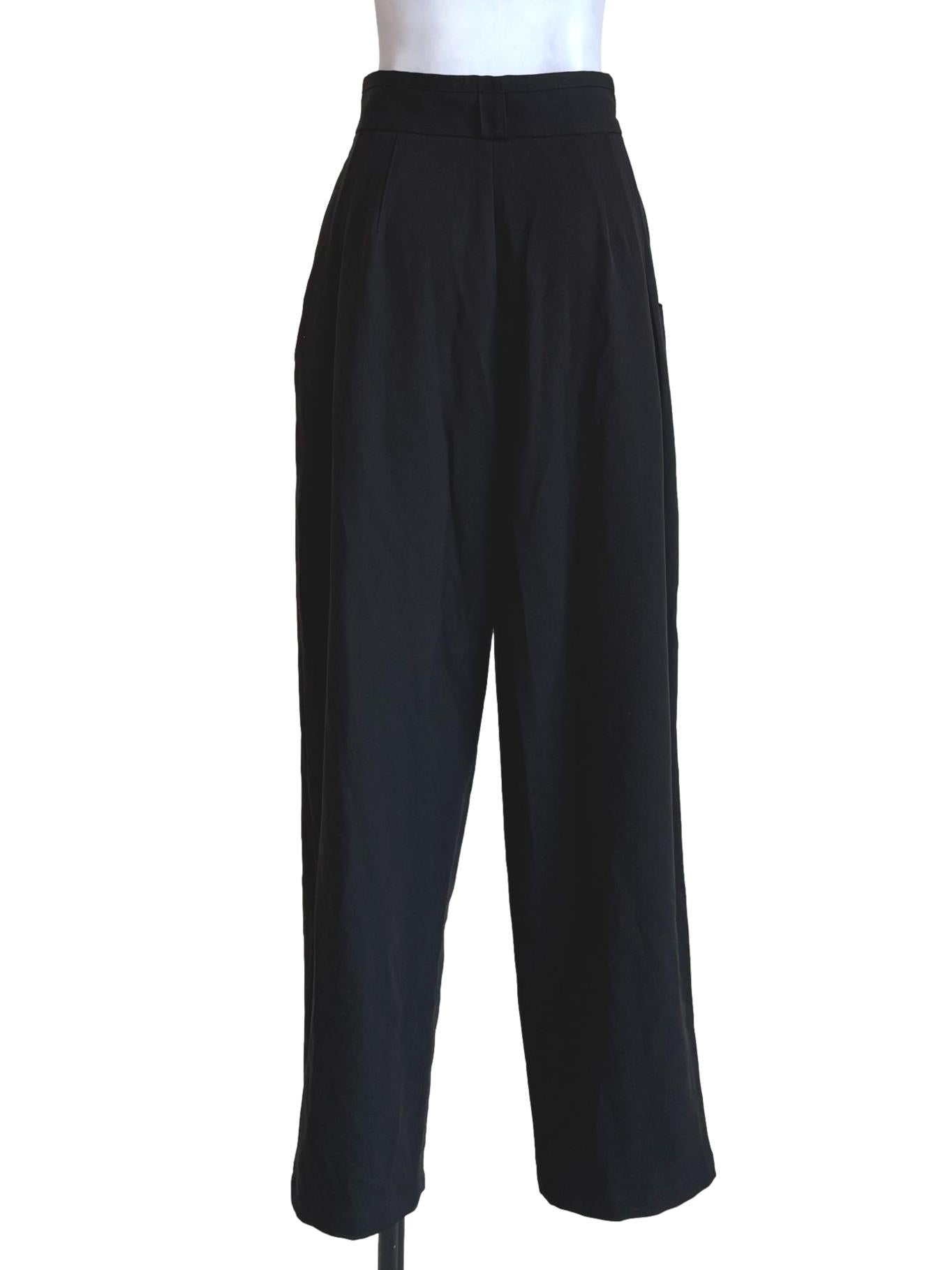 Black Pleated Dress Pants