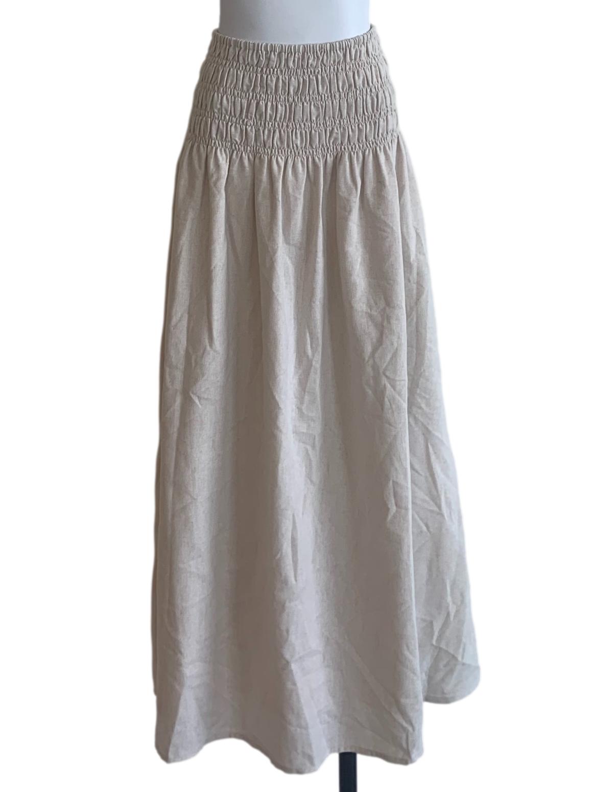 Parchment White Long Skirt