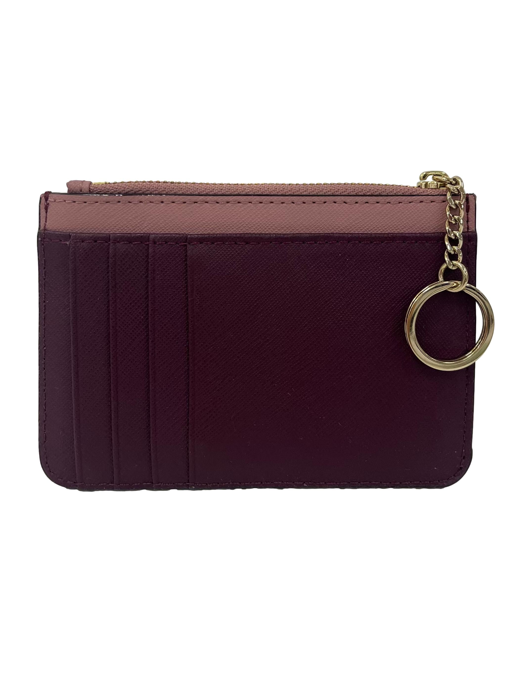 Pink Leather Bitsy Leather Cardholder