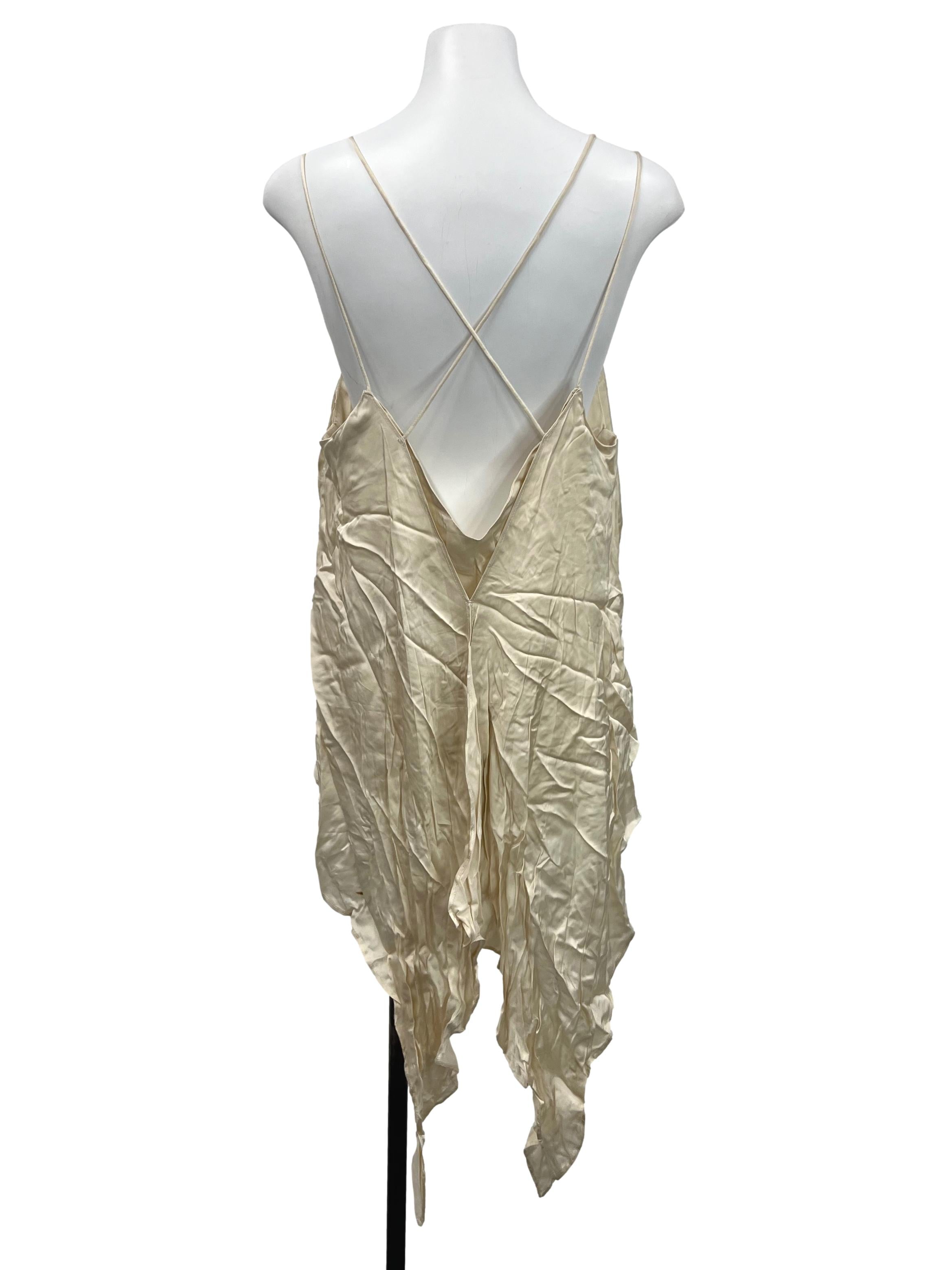 Beyond The Vines Cream Asymmetrical Cami Top | REFASH