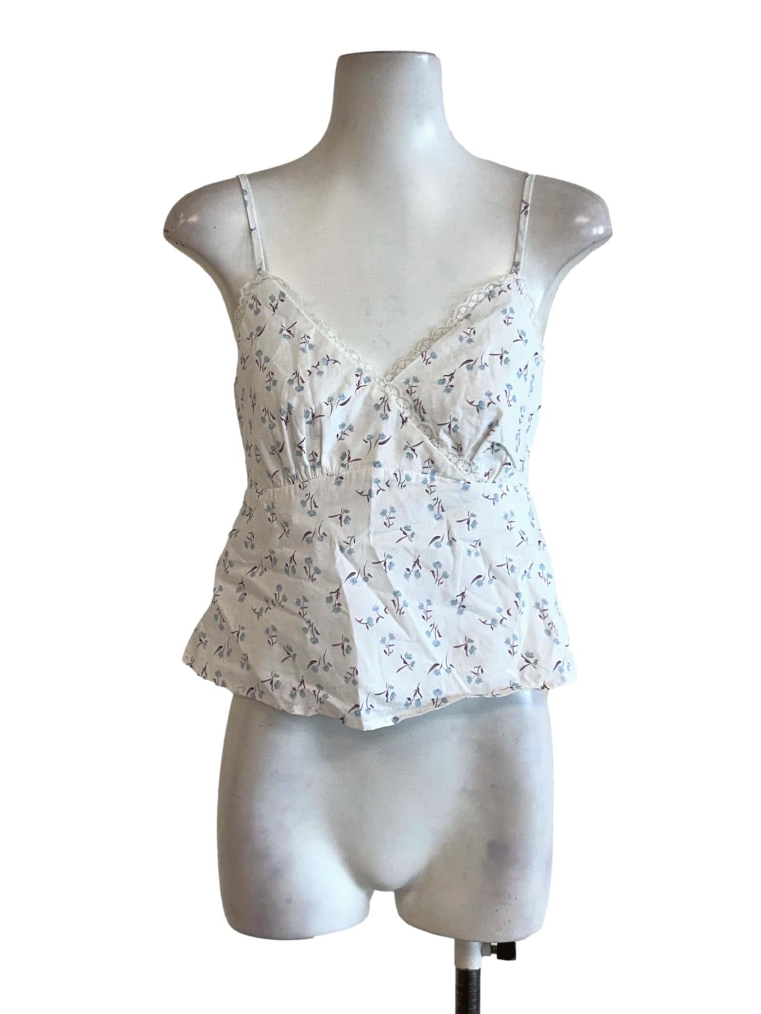 Daisy White Floral Cami Top TTR