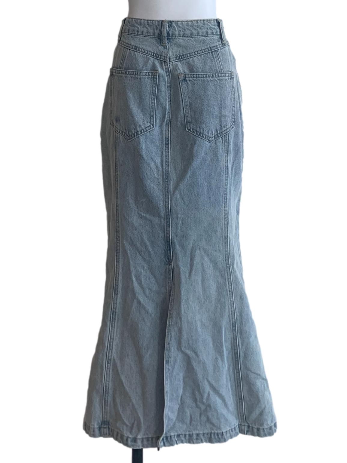 Denim Blue Mermaid Jean Skirt
