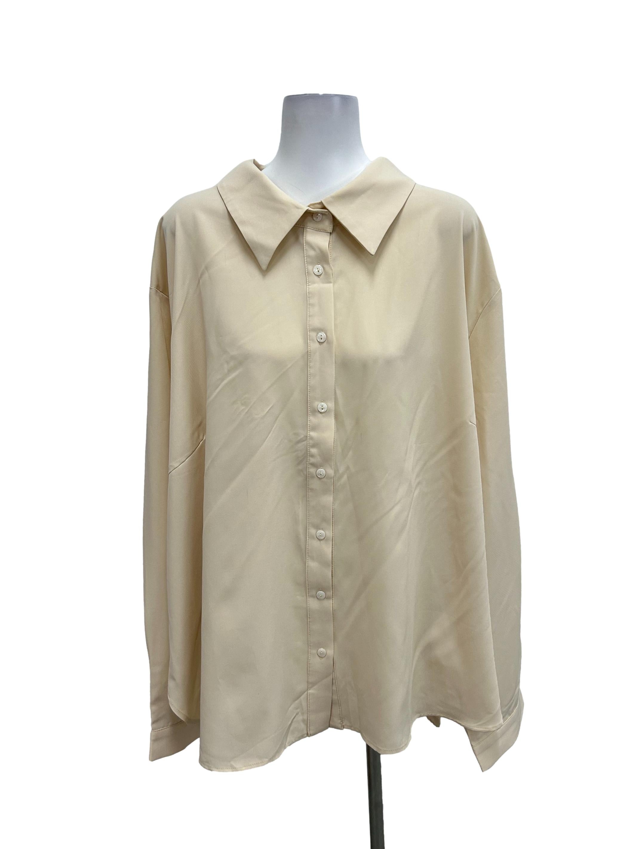 Cream Button Down Shirt