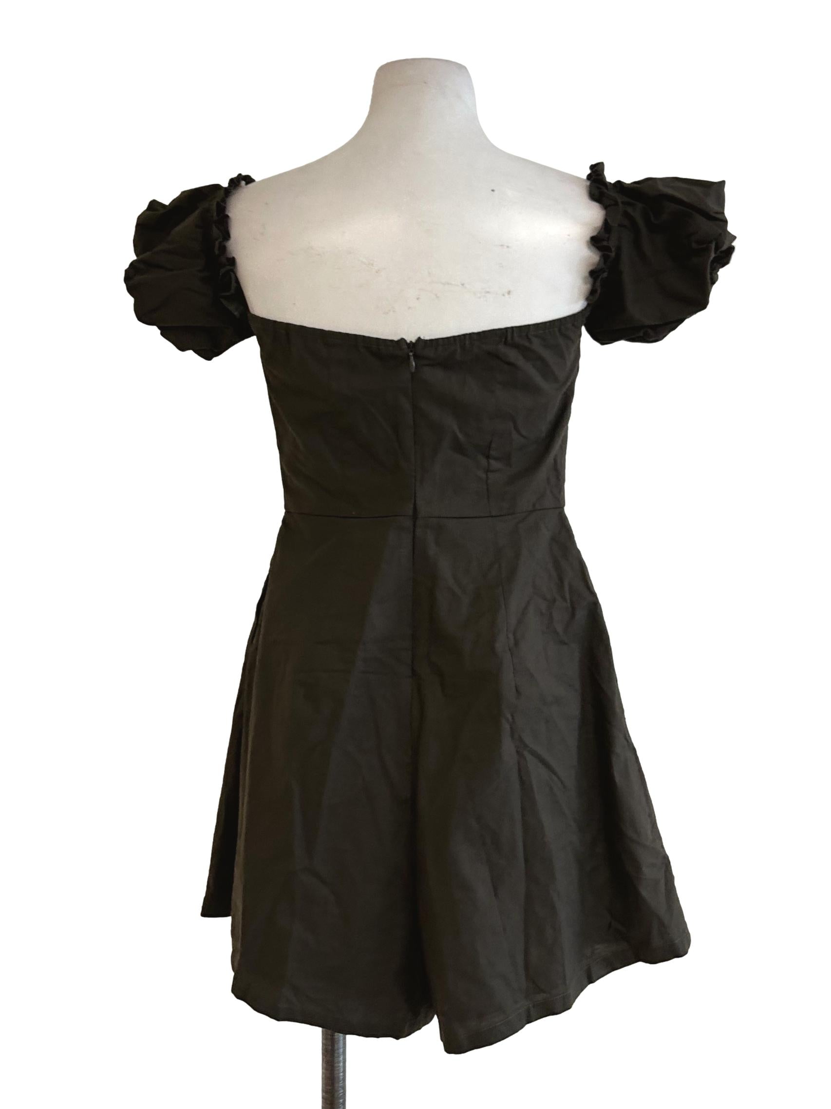 Seaweed Green Pleated Romper