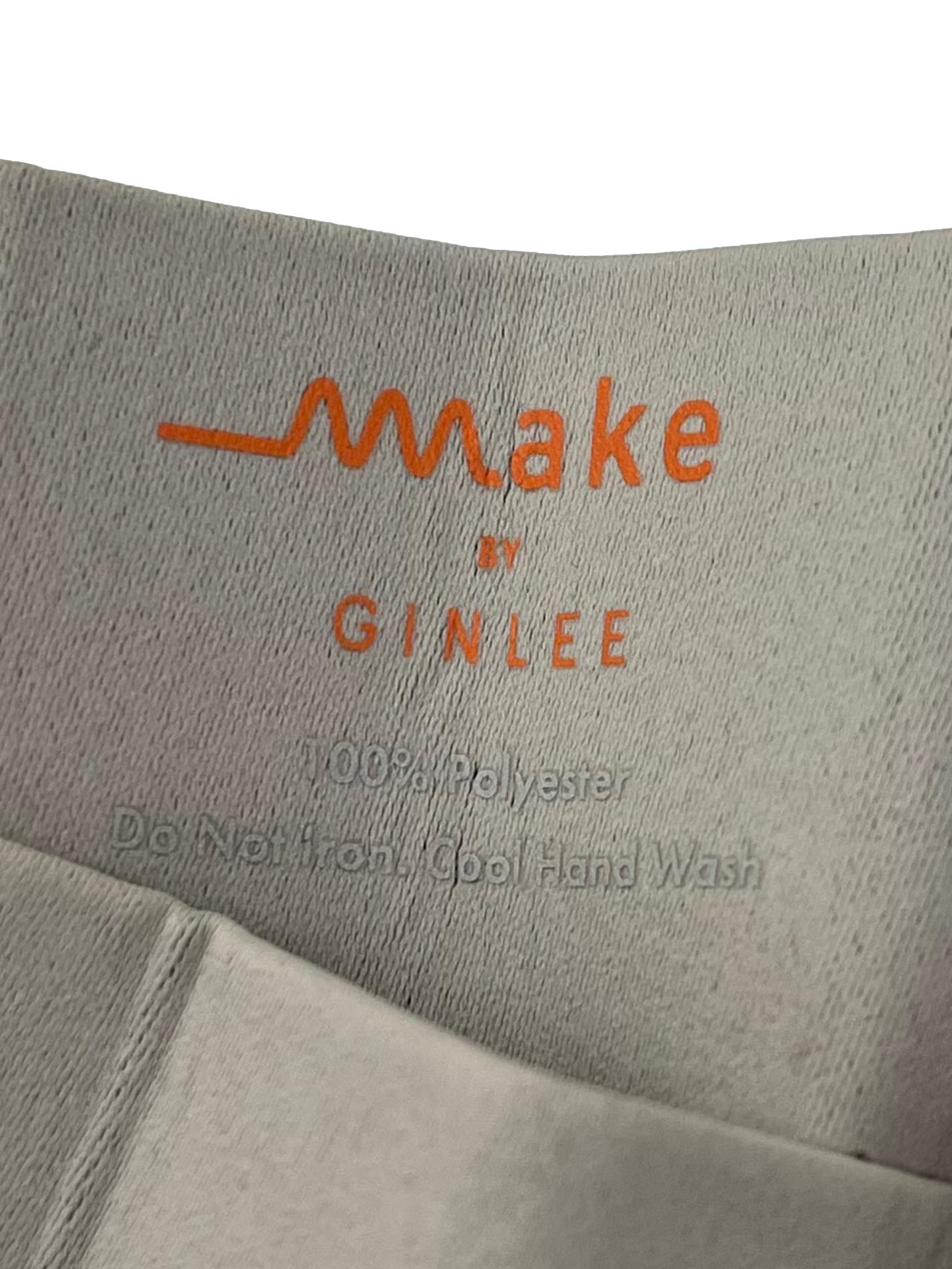 Grey Stretchable Pleated Shoulder Bag With Green Adjustable Straps