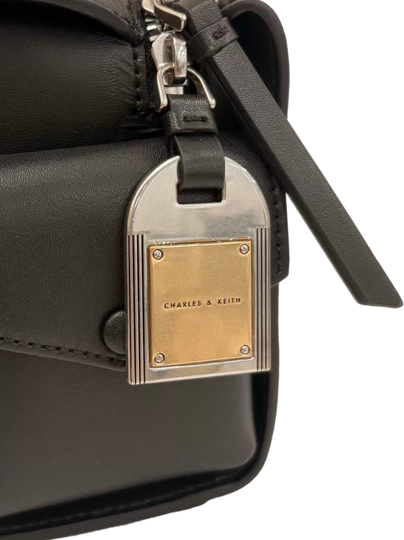 Black Leather Austen Crossbody Bag CSN