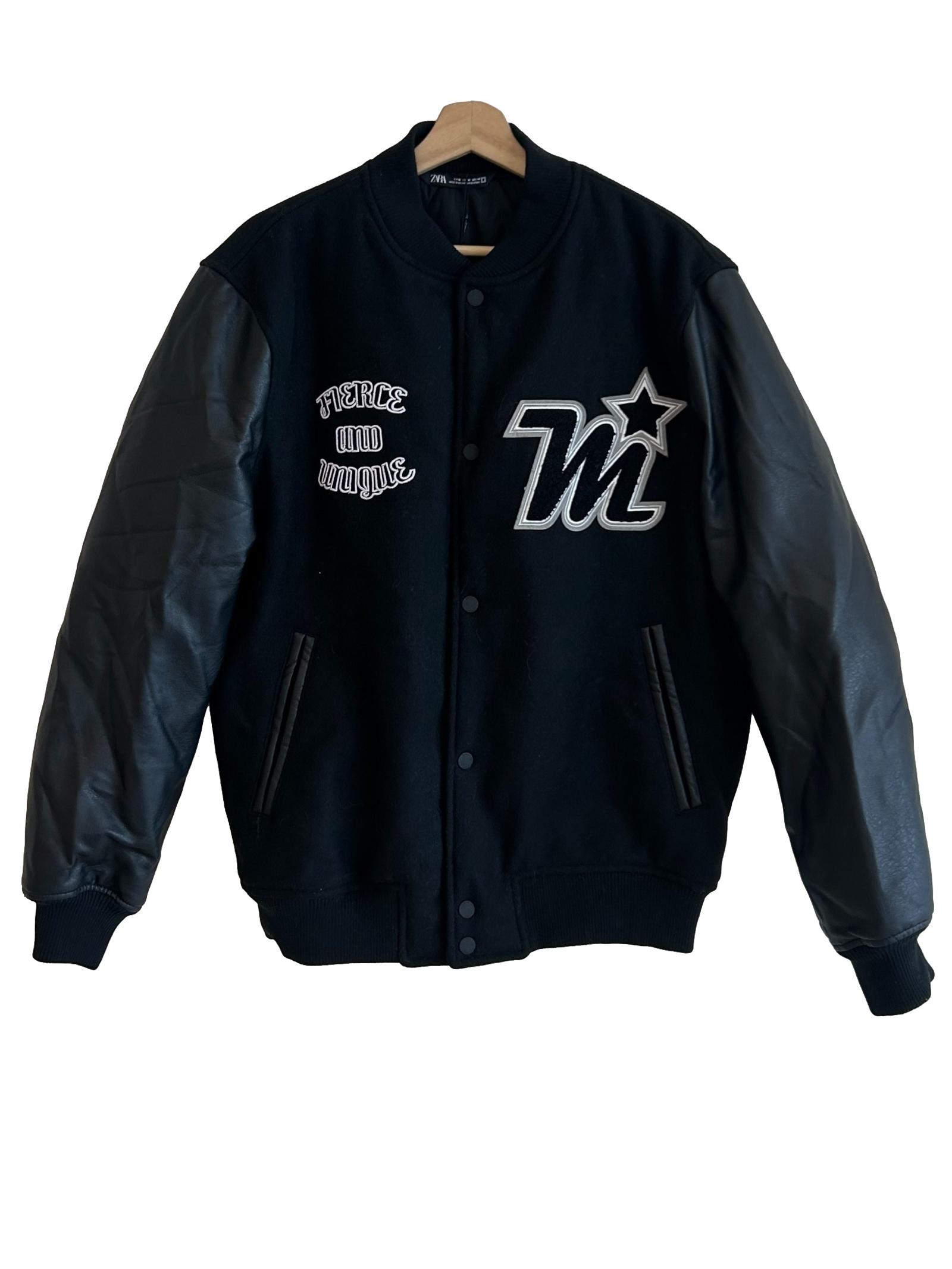 Matte Black Varsity Jacket