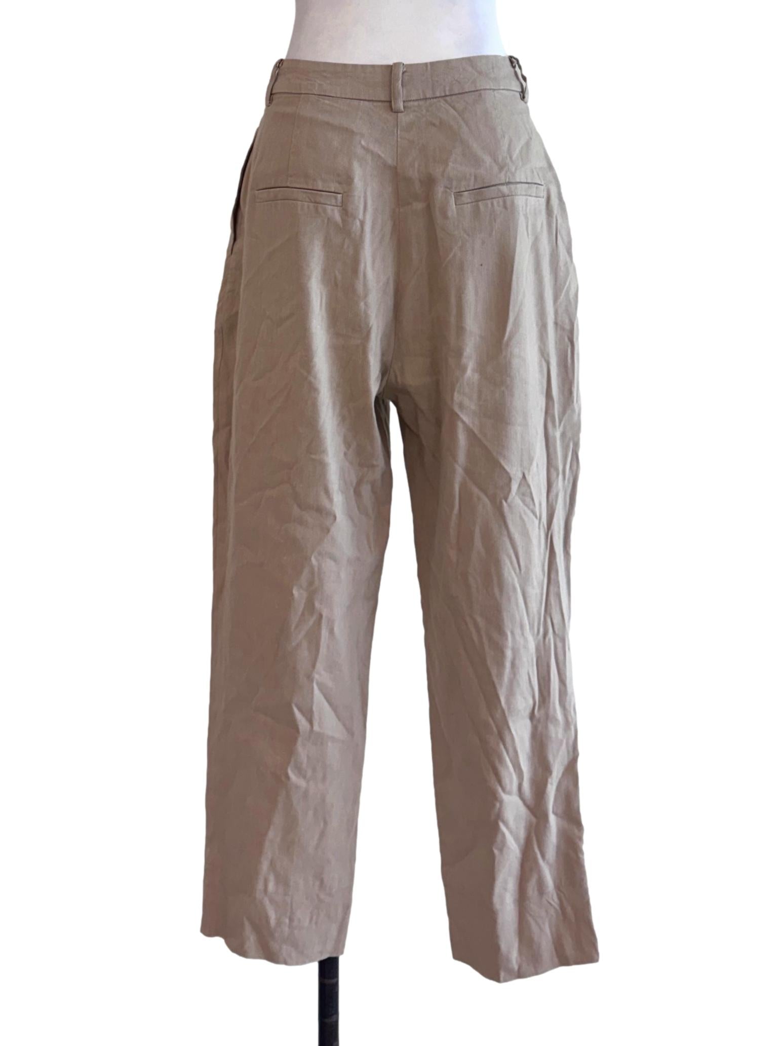 Flaxen Yellow Casual Long Pants OSN