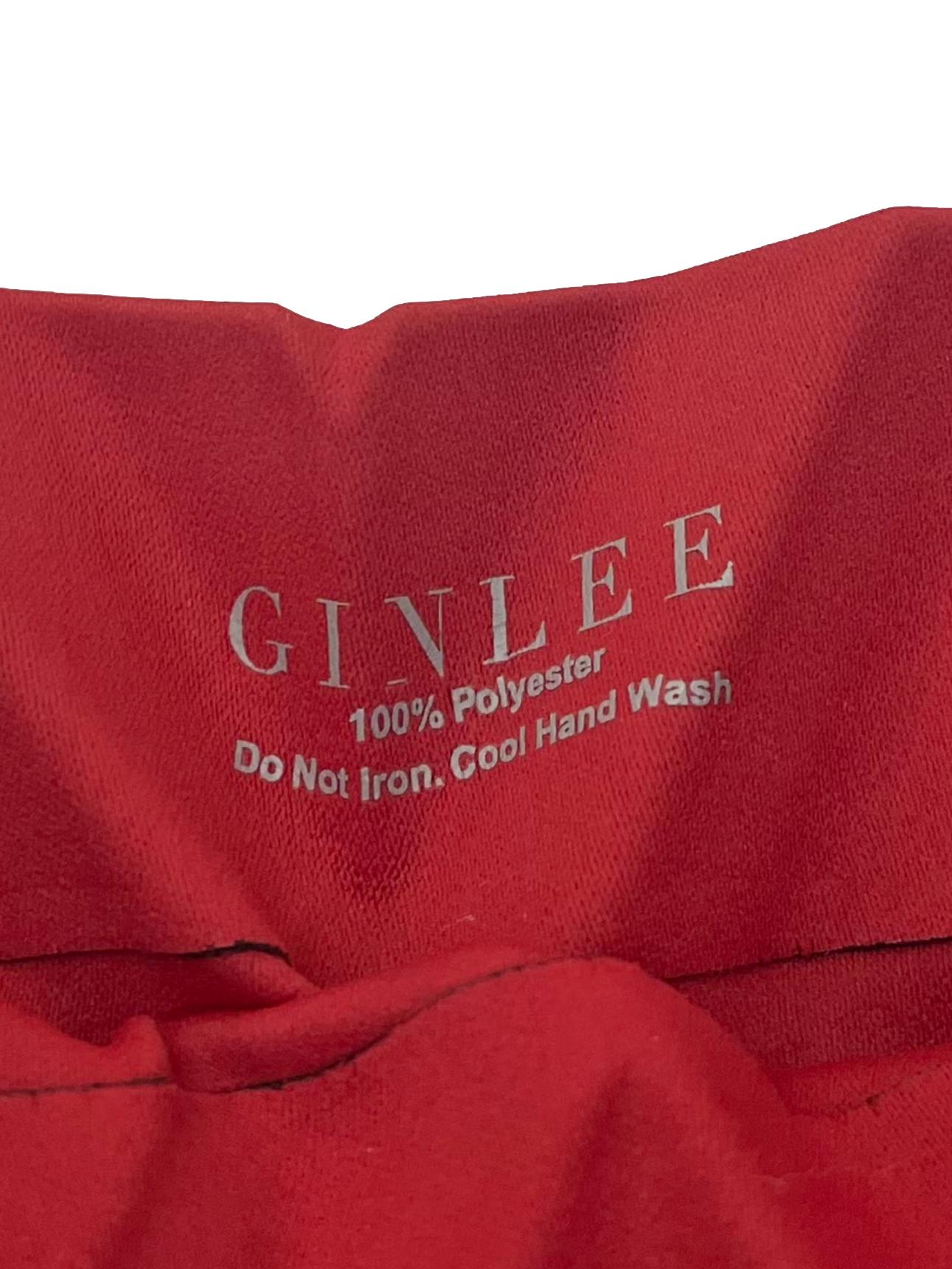 Red Stretchable Pleated Shoulder Bag With Black Adjustable Straps