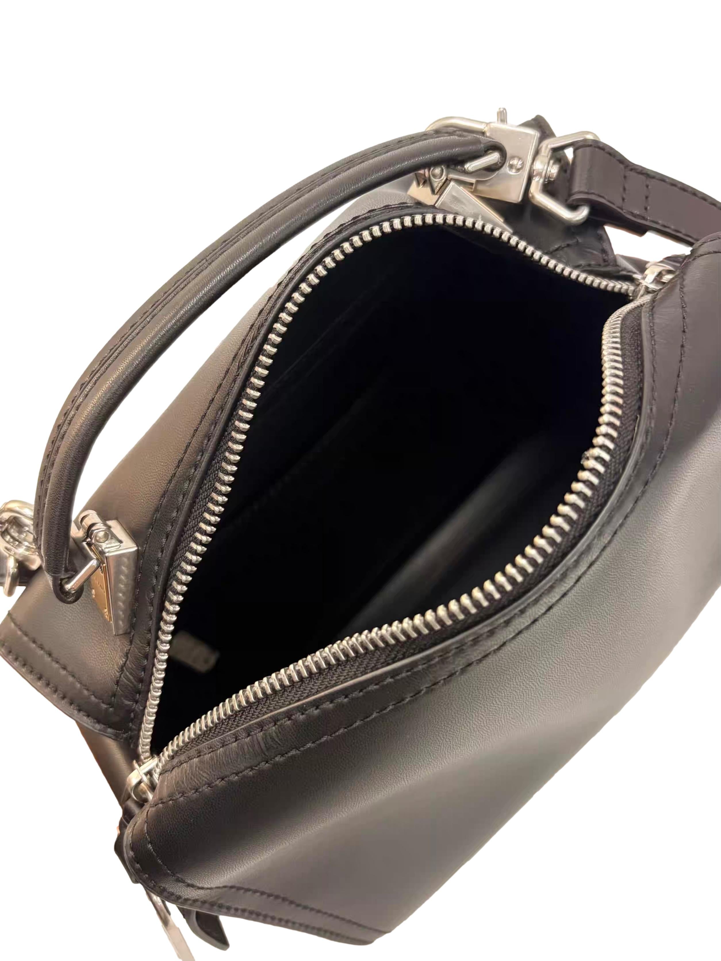 Black Leather Austen Crossbody Bag CSN
