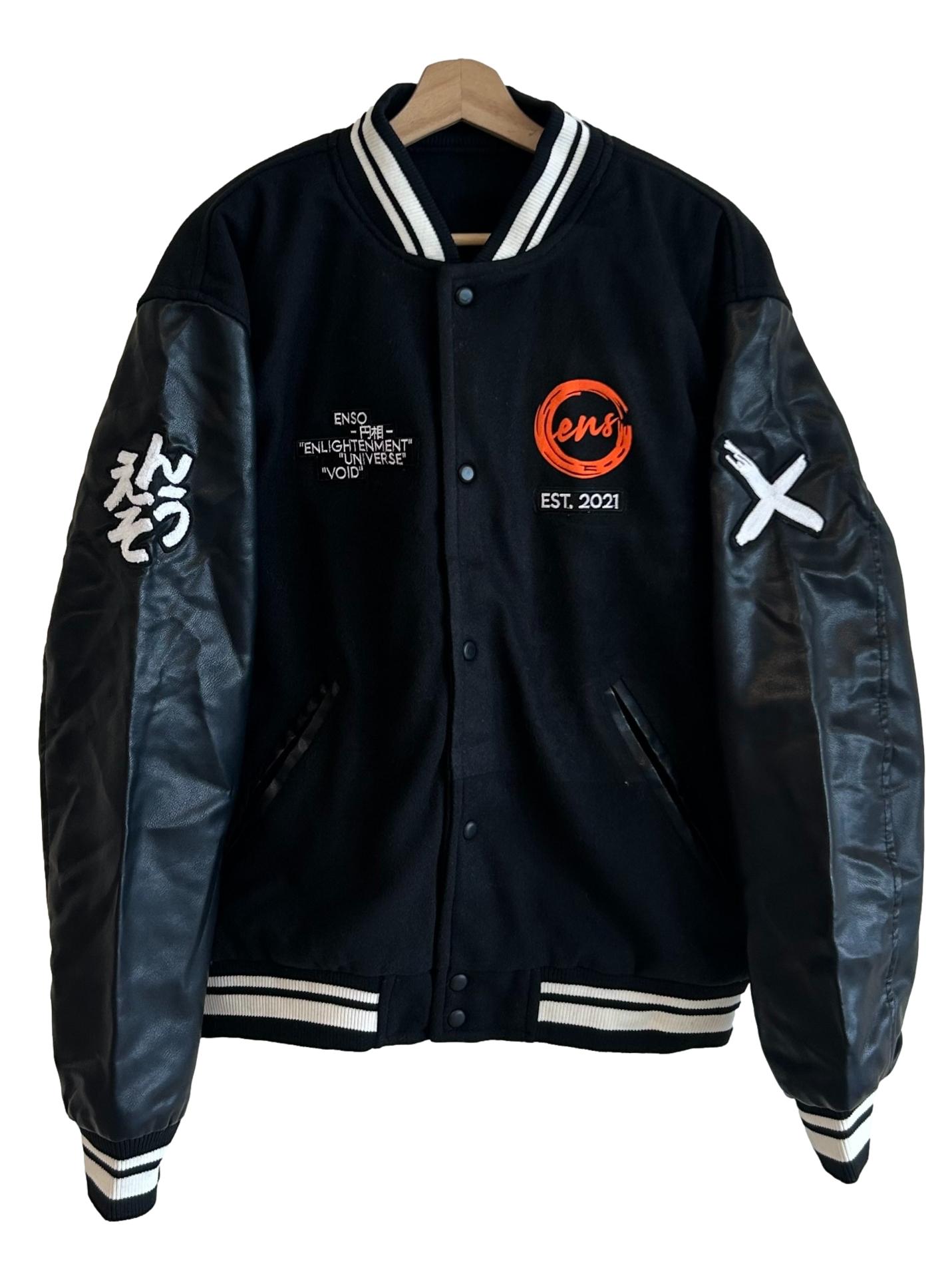 Wool Black Varsity Jacket
