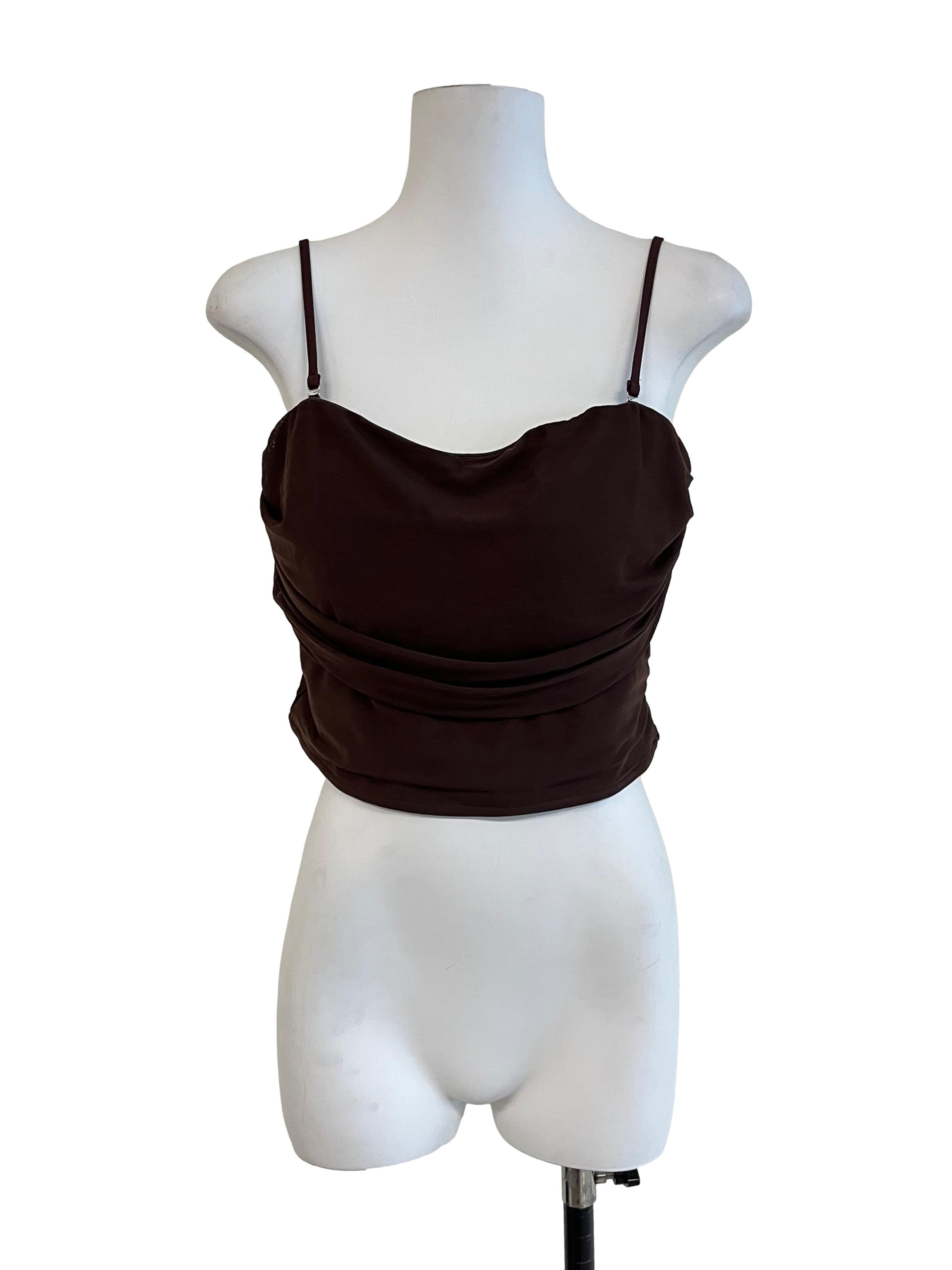 Cinnamon Brown Sleeveless Top