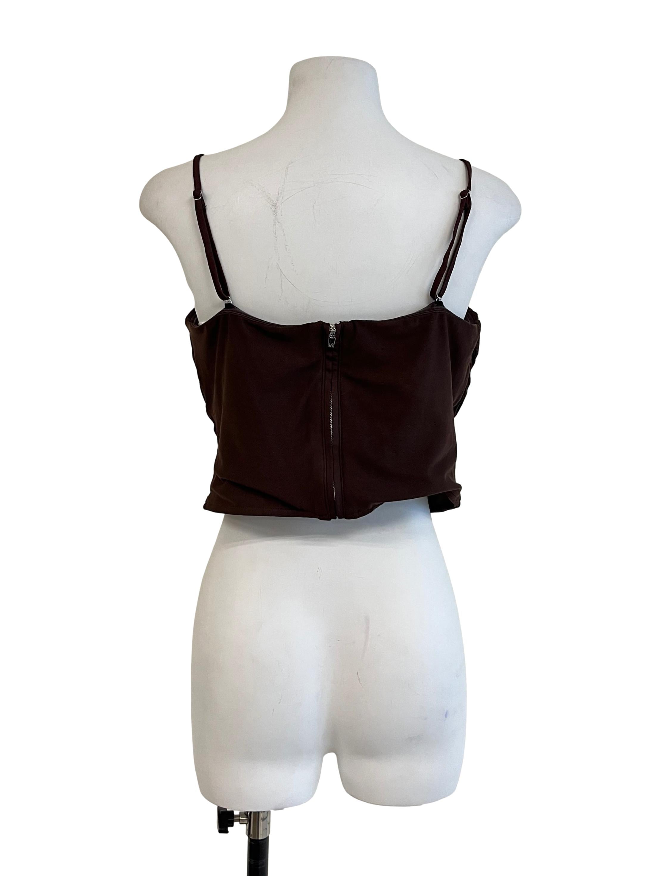 Cinnamon Brown Sleeveless Top