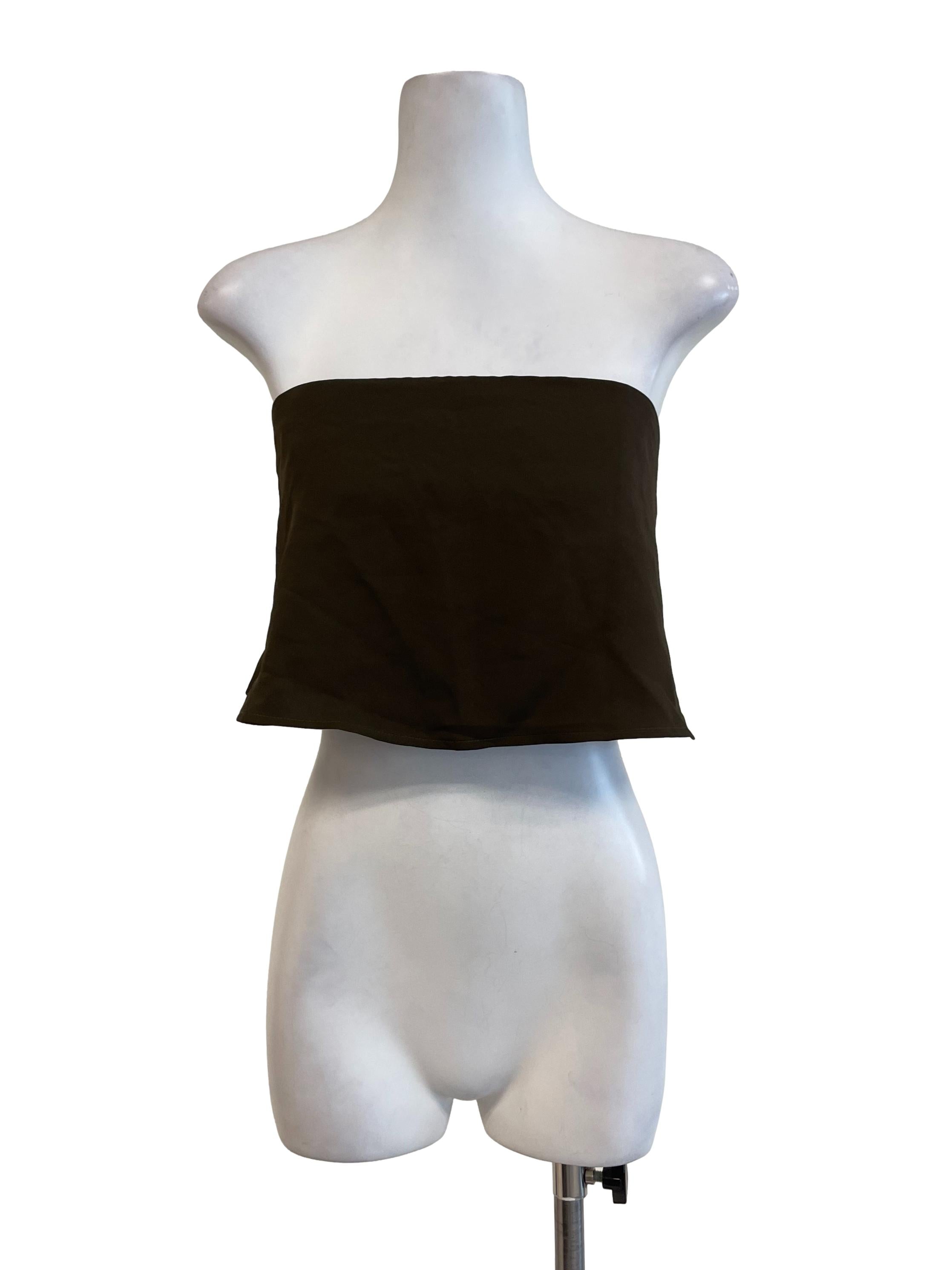 Black Strapless Tube