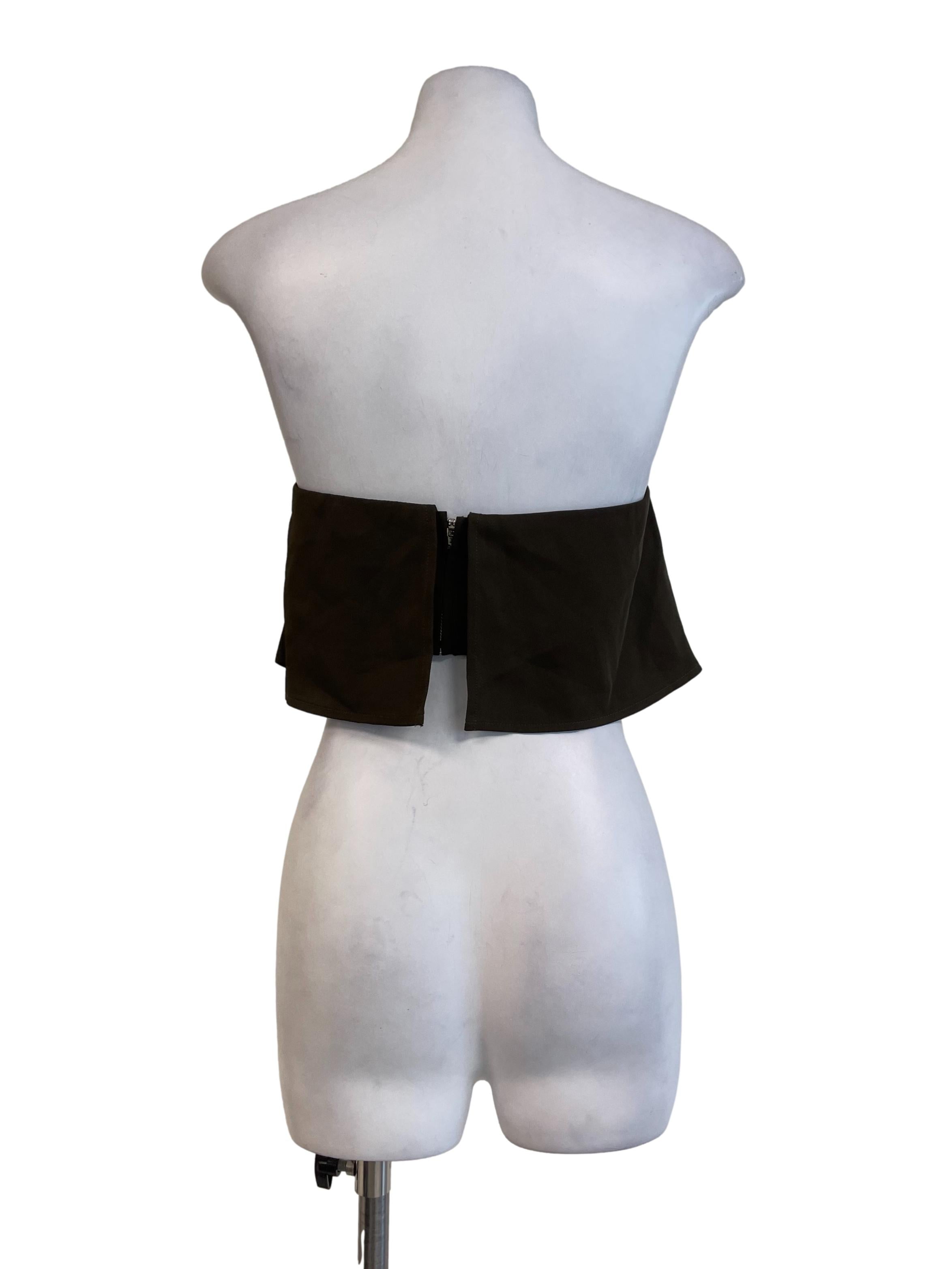 Black Strapless Tube