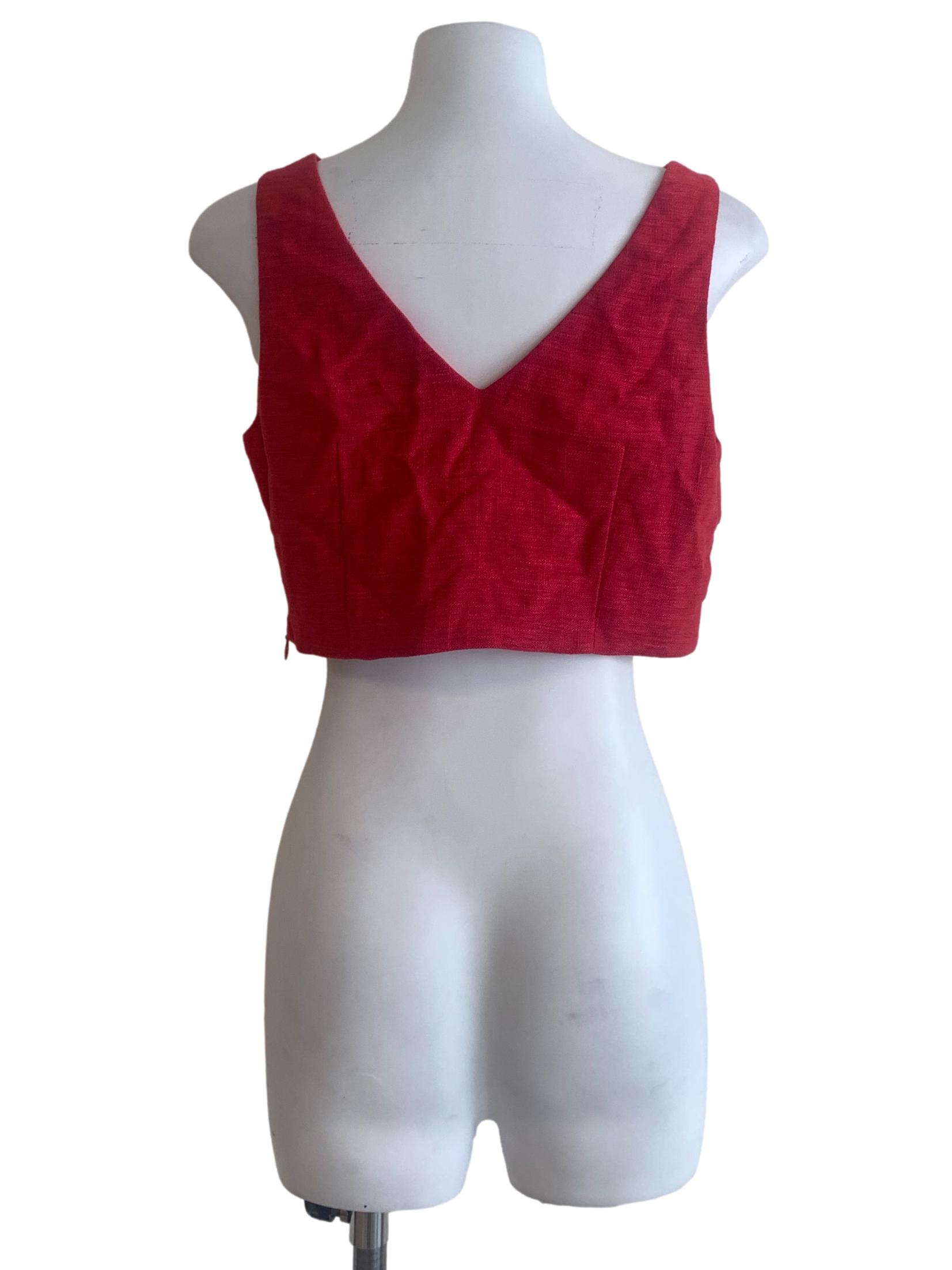 Scarlet Red Crop Top