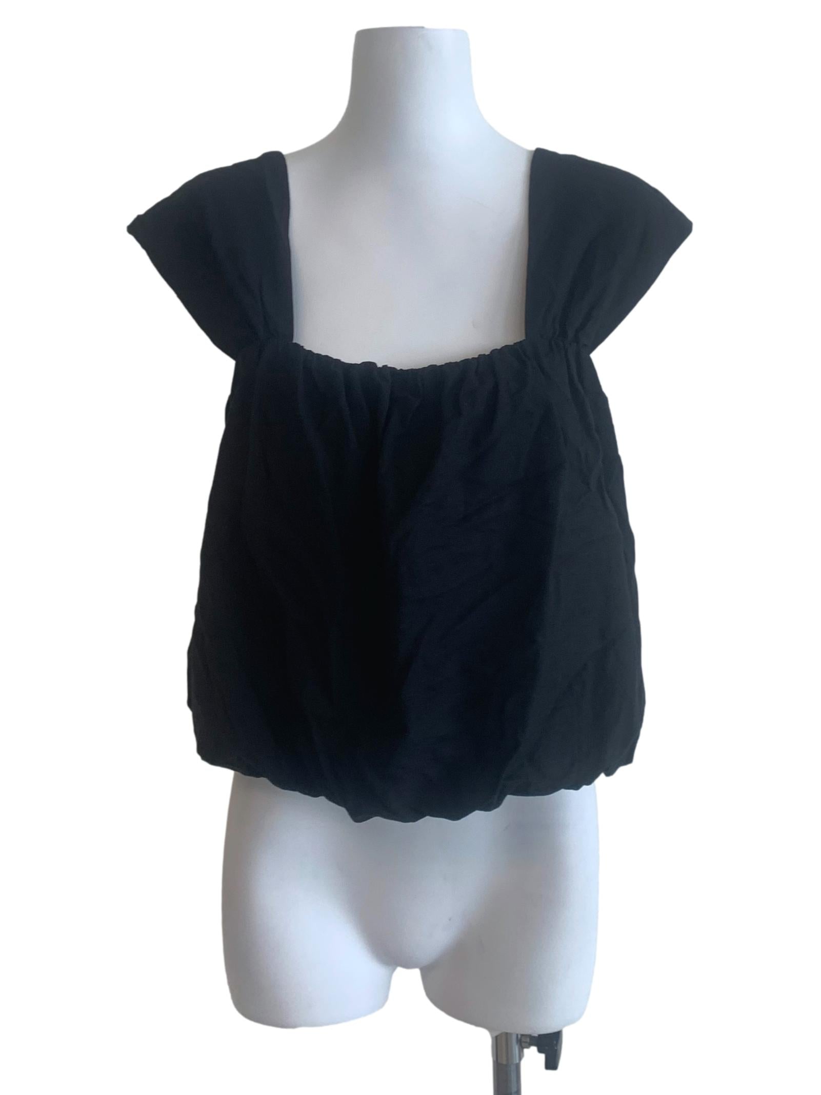 Midnight Black Balloon Top