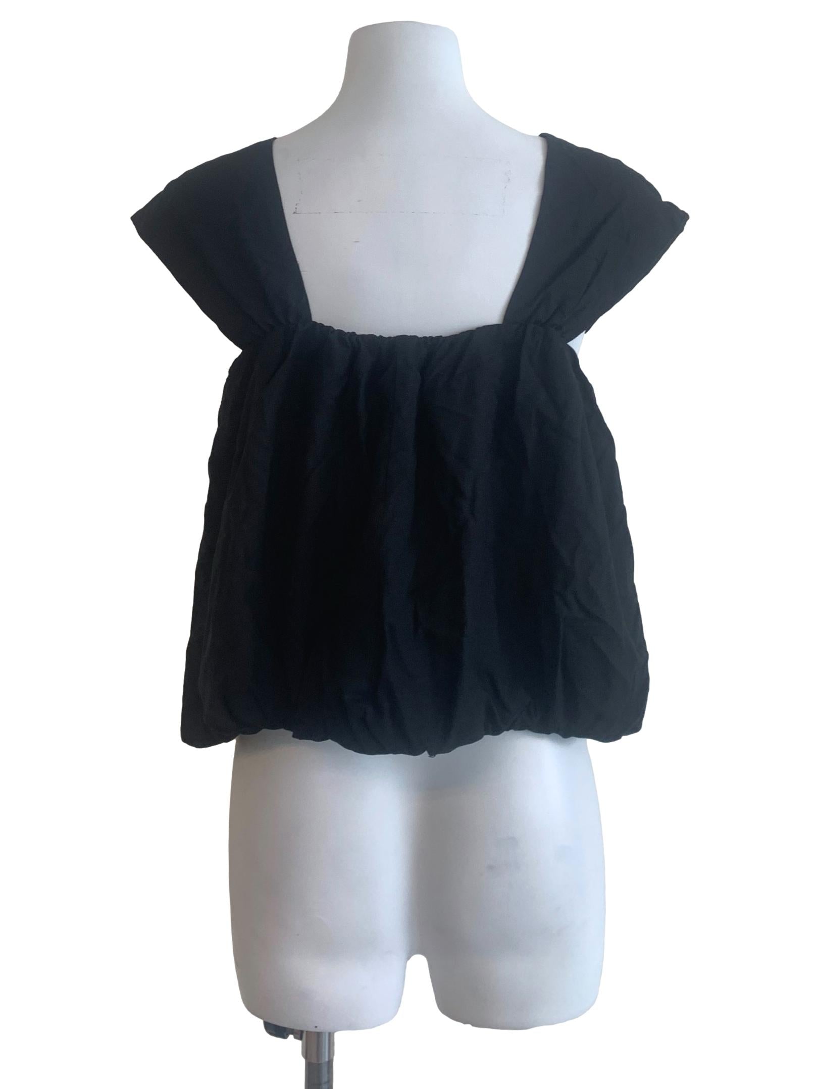 Midnight Black Balloon Top
