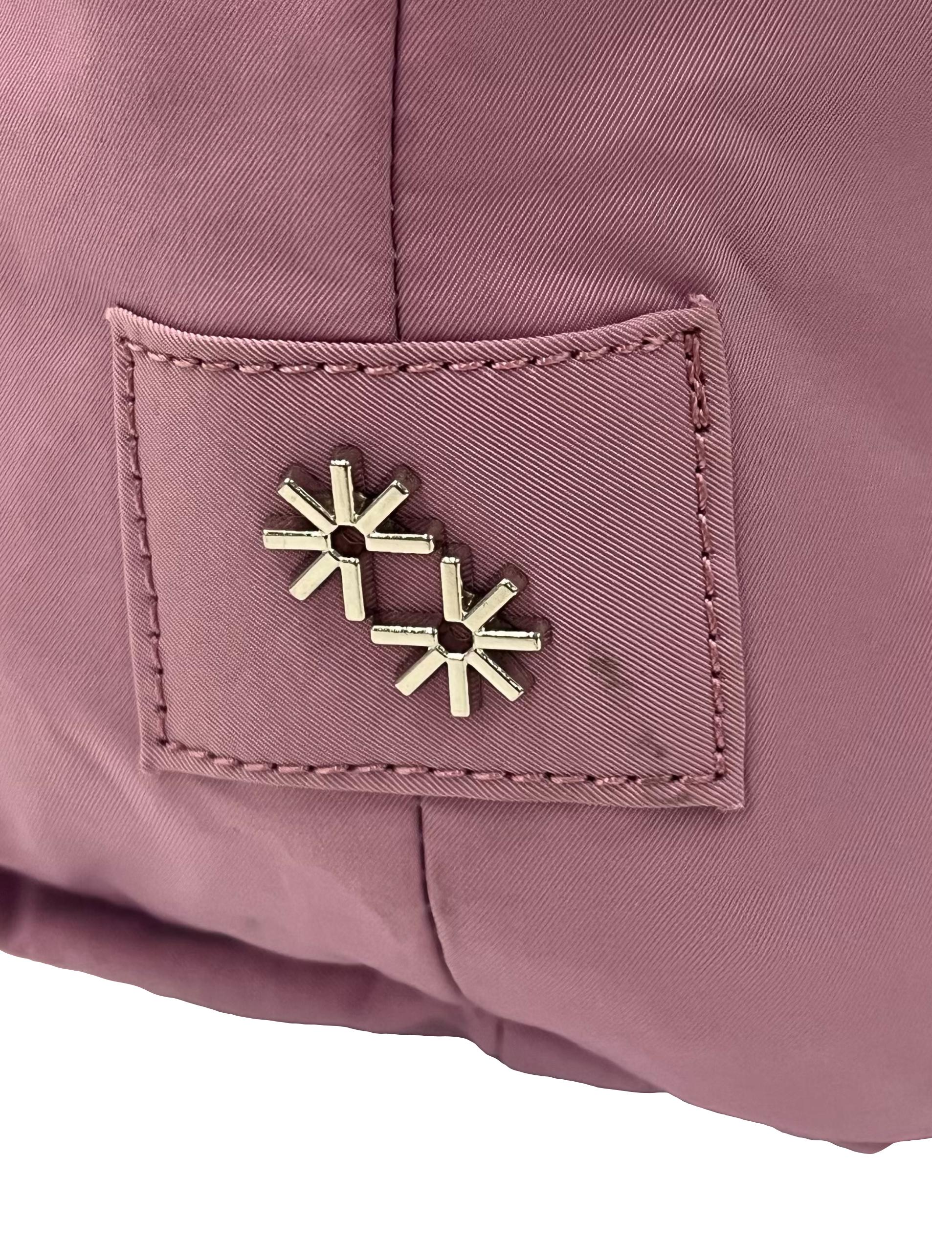 Purple Crossbody Bag With Adjustable Straps