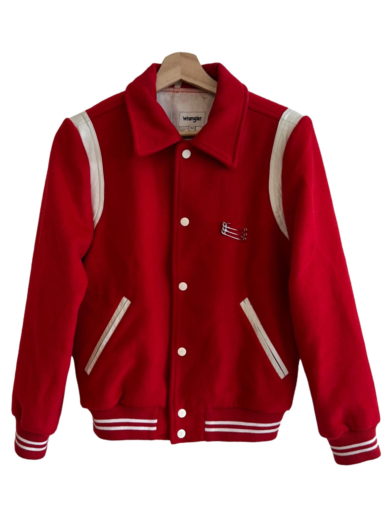 Wrangler Chilli Red Varsity Jacket