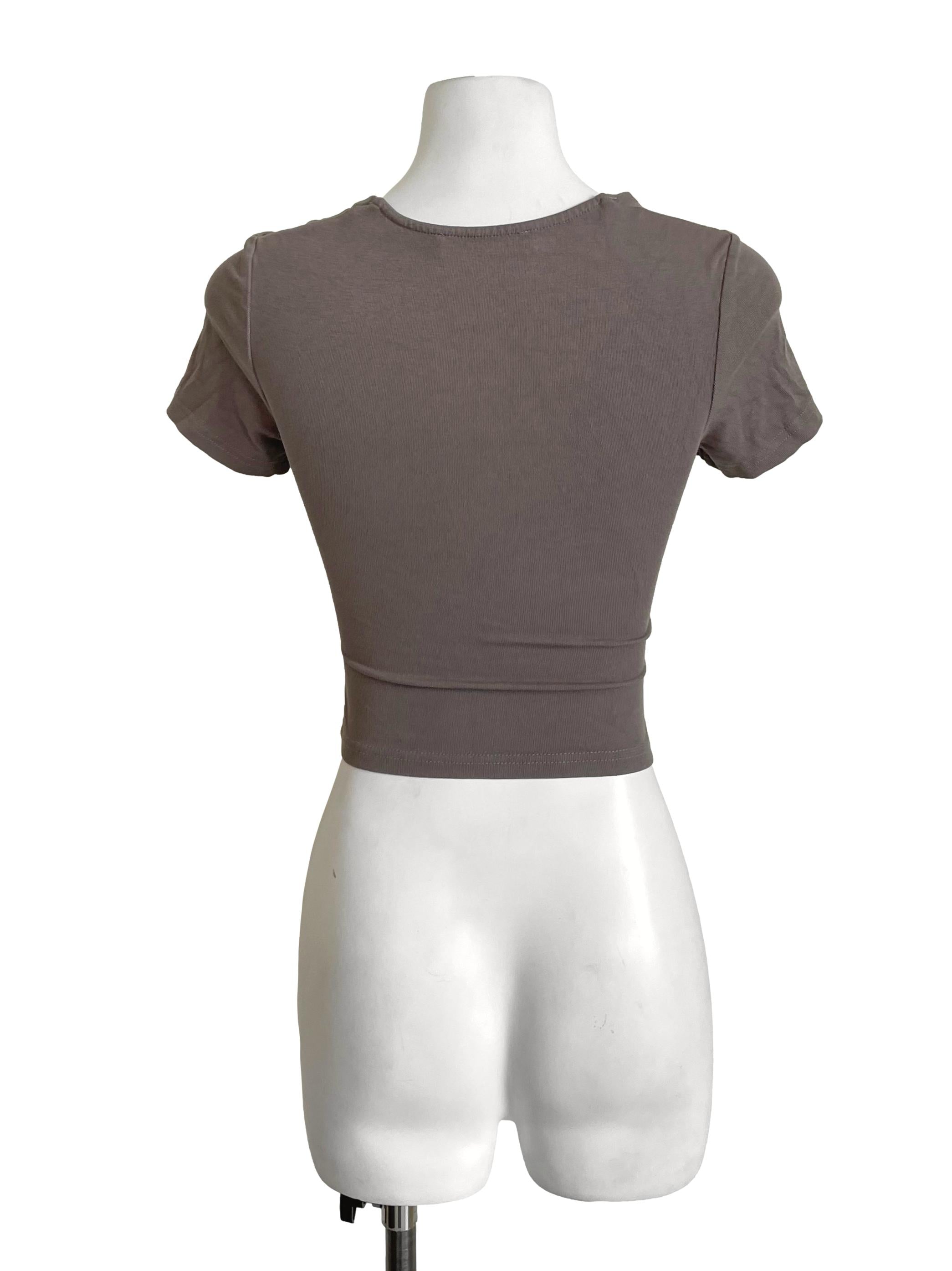 Ash Hazel Draped Square Neck Top